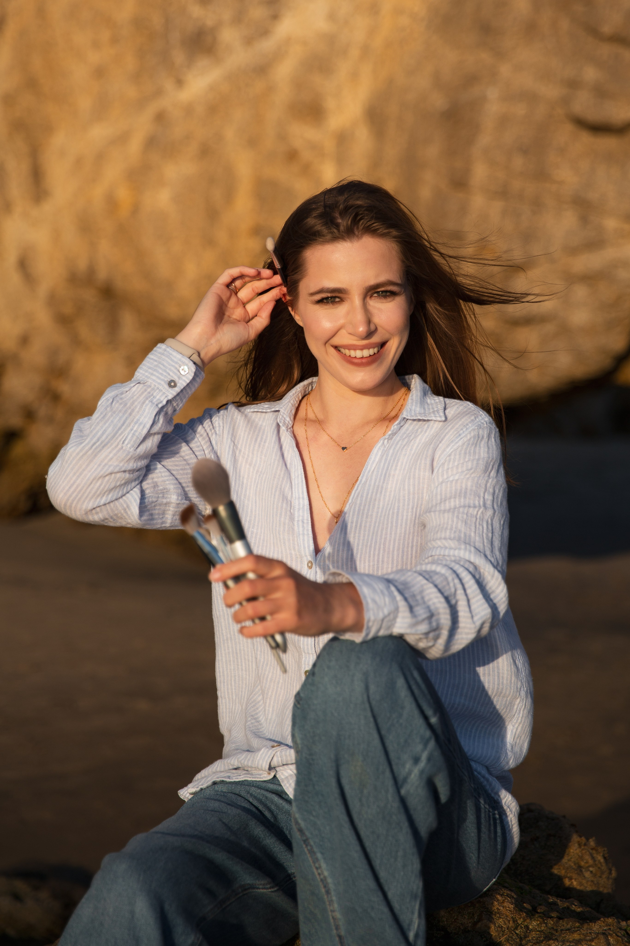 El Matador Beach Sunset Photoshoot. Los Angeles portrait photographer Valeria Kasatkina