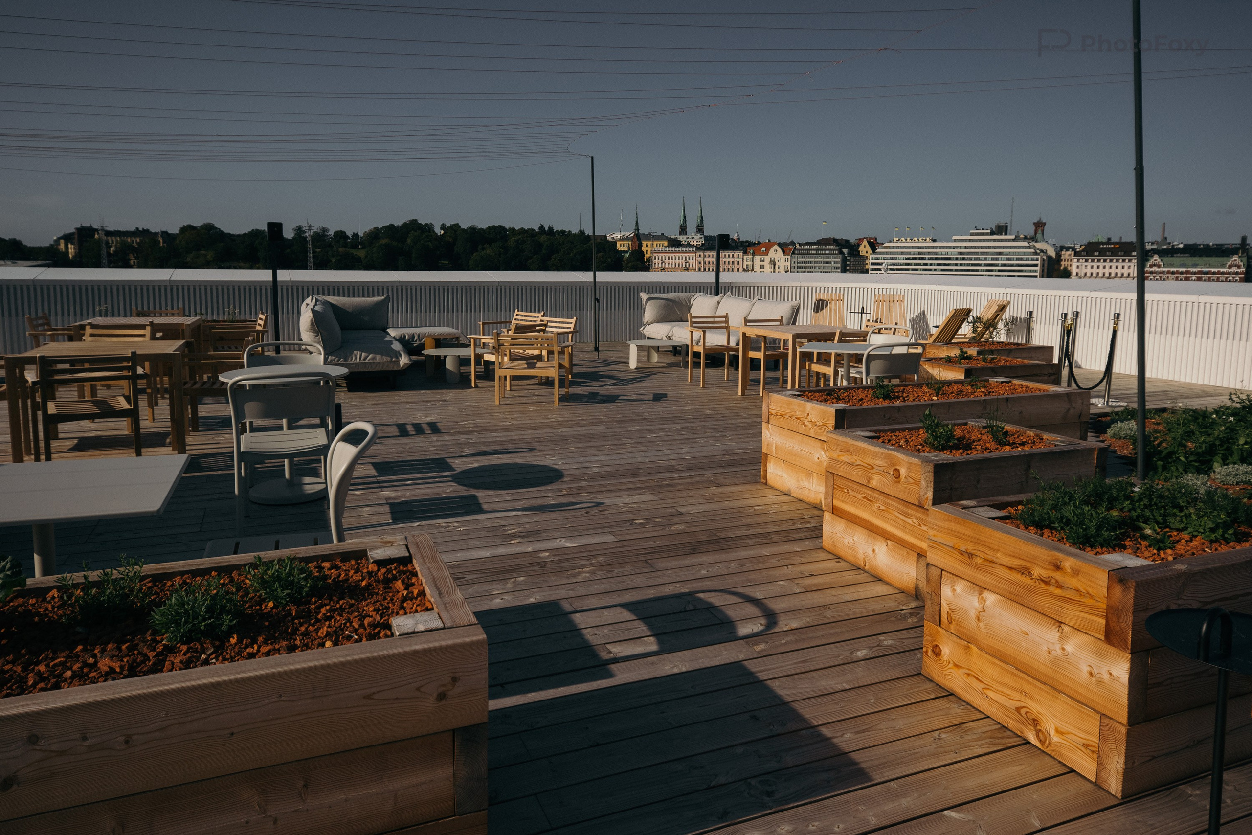 Hotelli Pier 4:n kattoterassi, Sokos. Valokuvaaja Lahti, Helsinki Elena Salonen