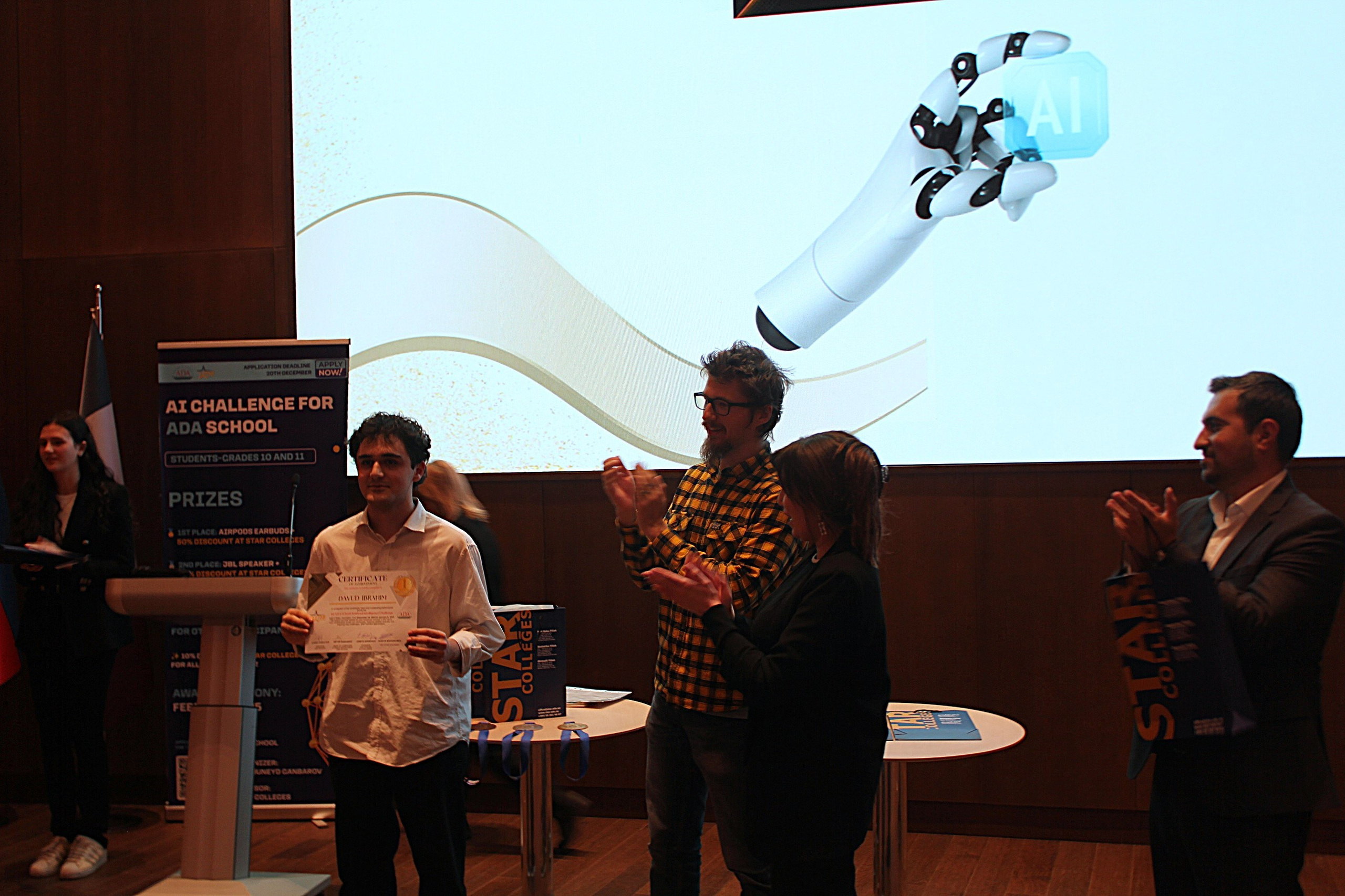 The Award Ceremony for the AI Olympiad — School Level (2024). IIMACS — The International Institute of Mathematics, AI & Computer Science