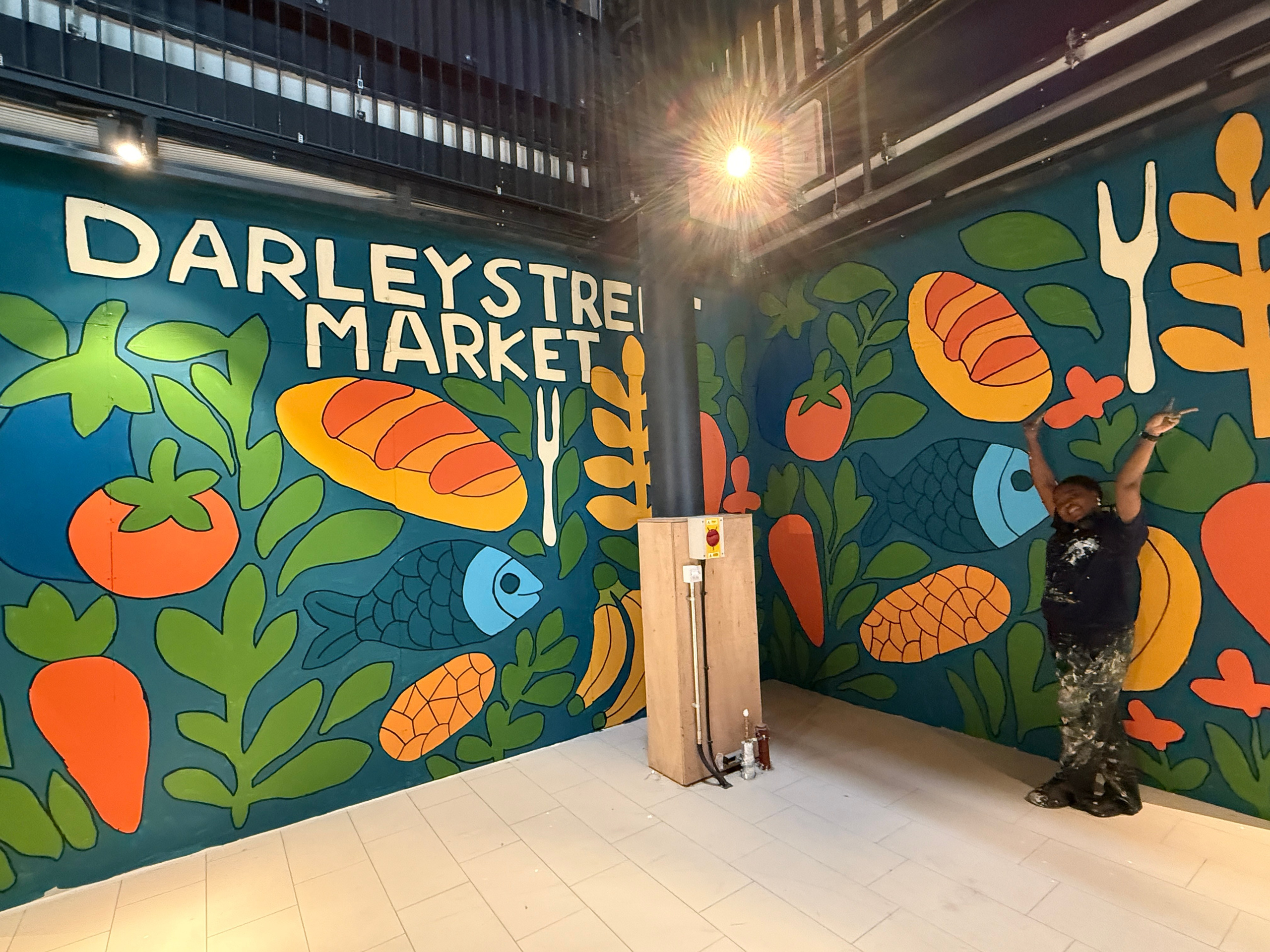 Darley Street Market Mural. Professional Portrait & Event Photographer in West Yorkshire, travels across UK