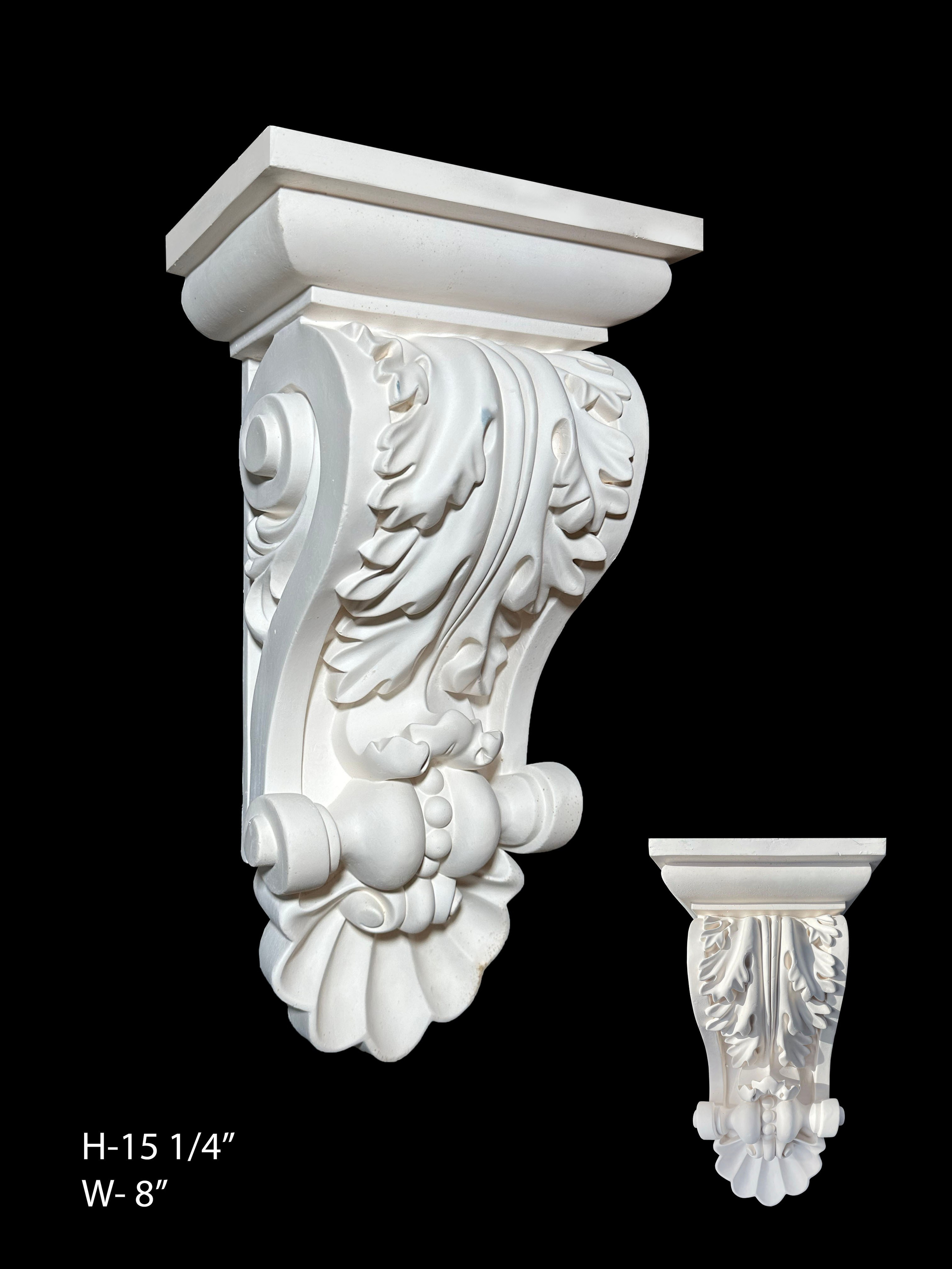 Corbels. Plaster molding