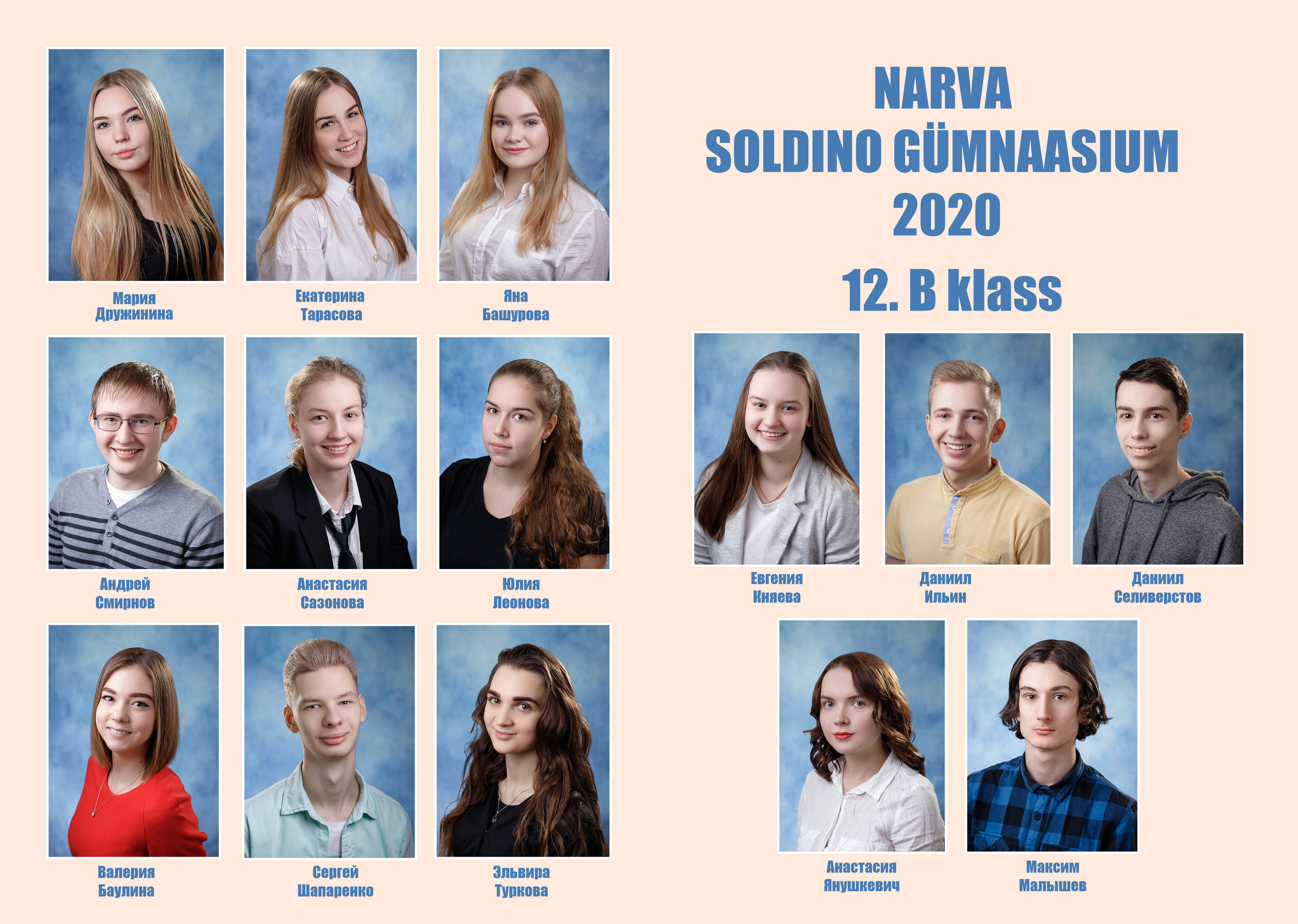 Выпускники школ. Family, children, school photographer in Narva, Zoja Hussainova