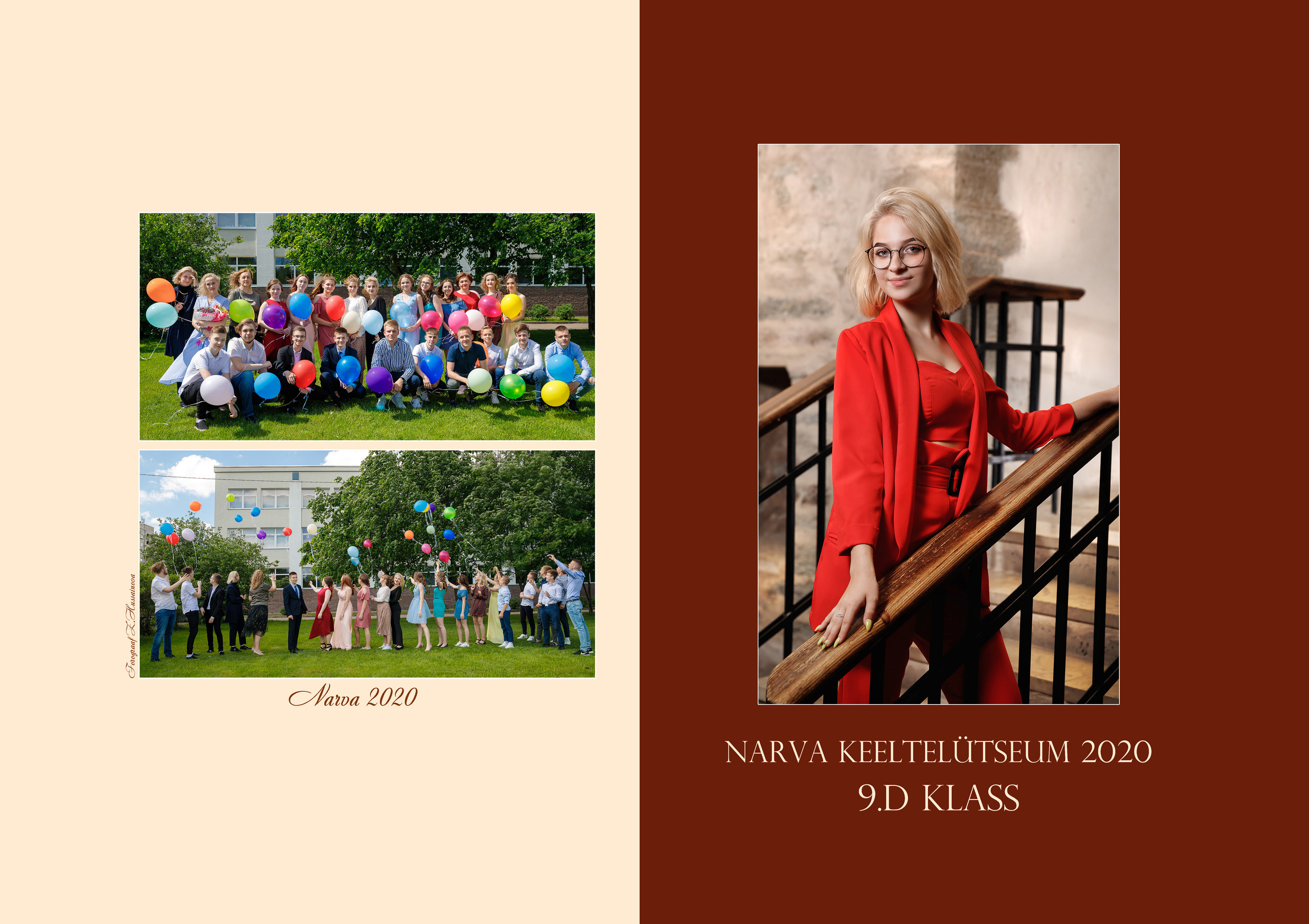 Выпускники школ. Family, children, school photographer in Narva, Zoja Hussainova