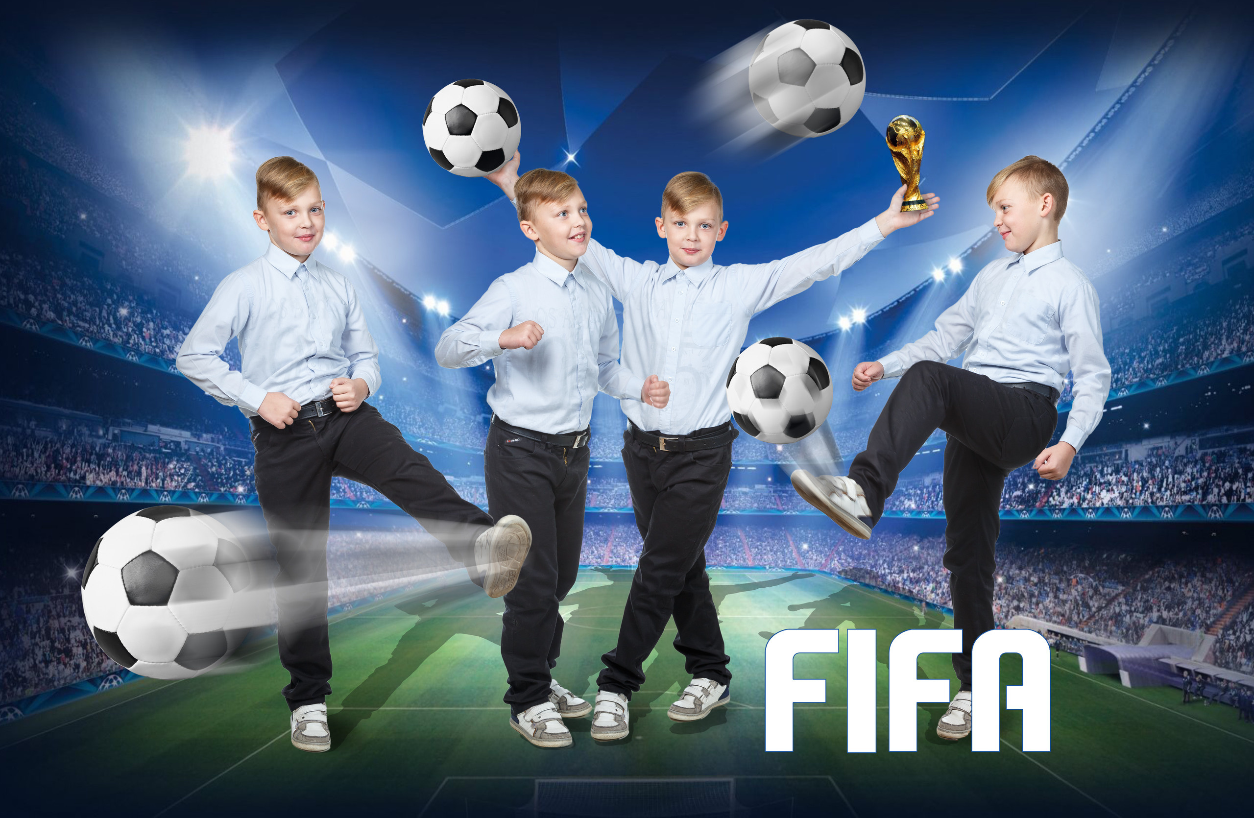 Фотомонтаж. Family, children, school photographer in Narva, Zoja Hussainova