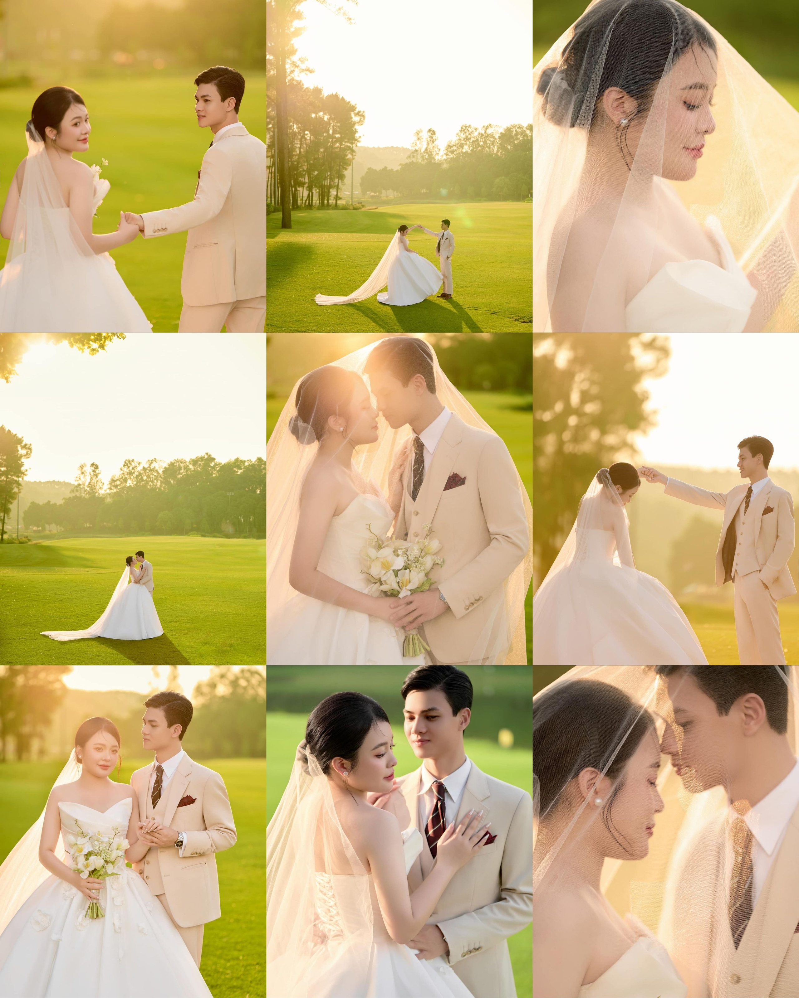 Ngoại cảnh xa. Glam Wedding Studio