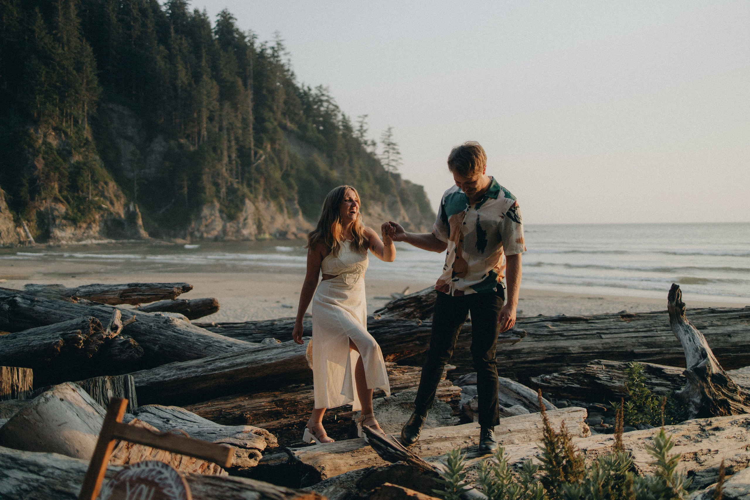 Engagement Photography at Cannon Beach | Jessie & Isaac's Session by Georgy Shishkin | Capturing Moments in Portland, Seattle, Bend & Oregon. Capturing Love in the Heart of the Pacific Northwes