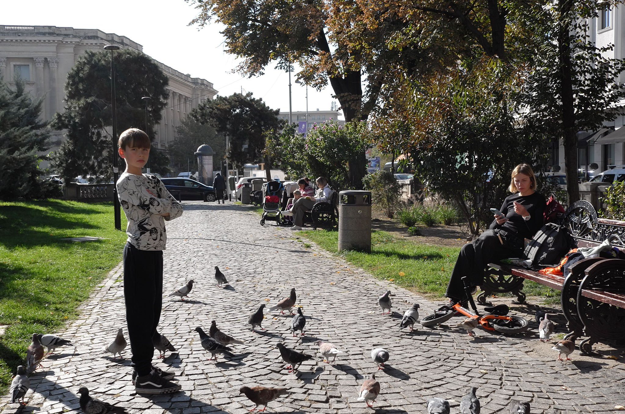Color street. Humanistic street photographer in Bucharest