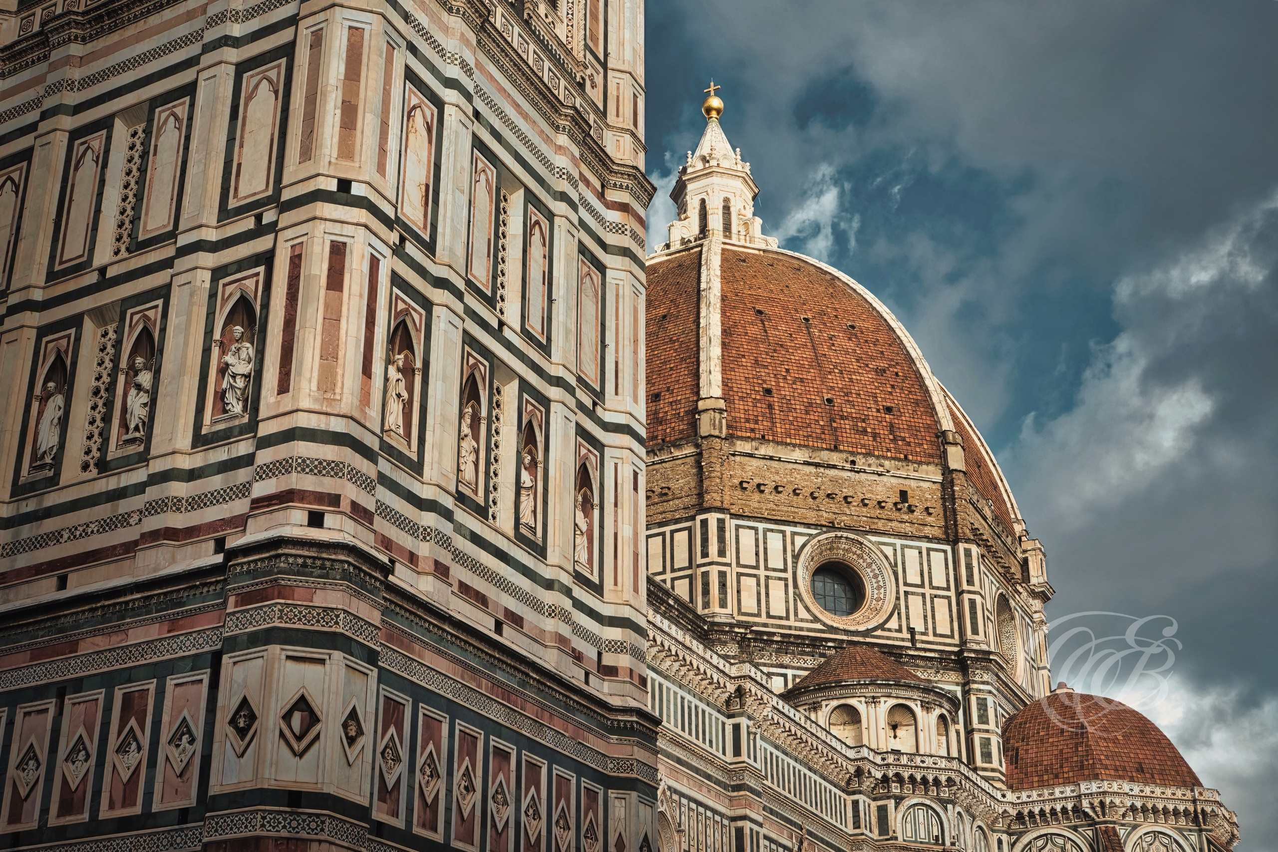 Florence Italy - Dome & Campanile of Santa Maria del Fiore - Eduardo Bartoli Fine Art Photography - Dome and Campanile of Santa Maria del Fiore in Florence, Italy – fine art photography by Eduardo Bartoli.