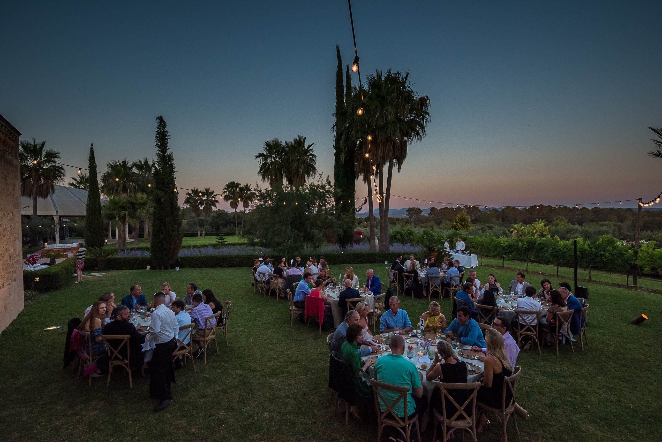 Gala dinner at Finca Son Mir with corporate event in Mallorca