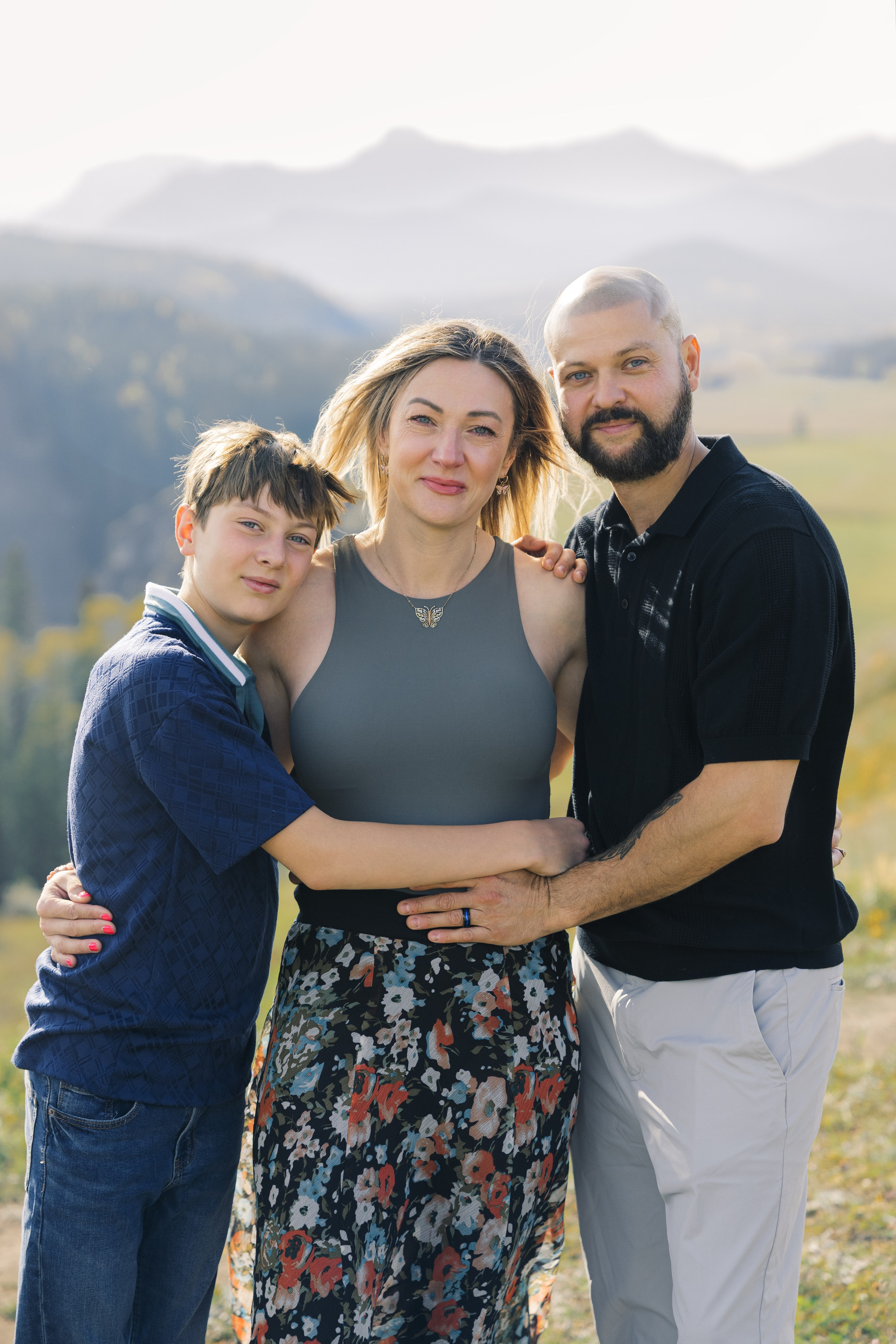 Aleksandra’s family. Home