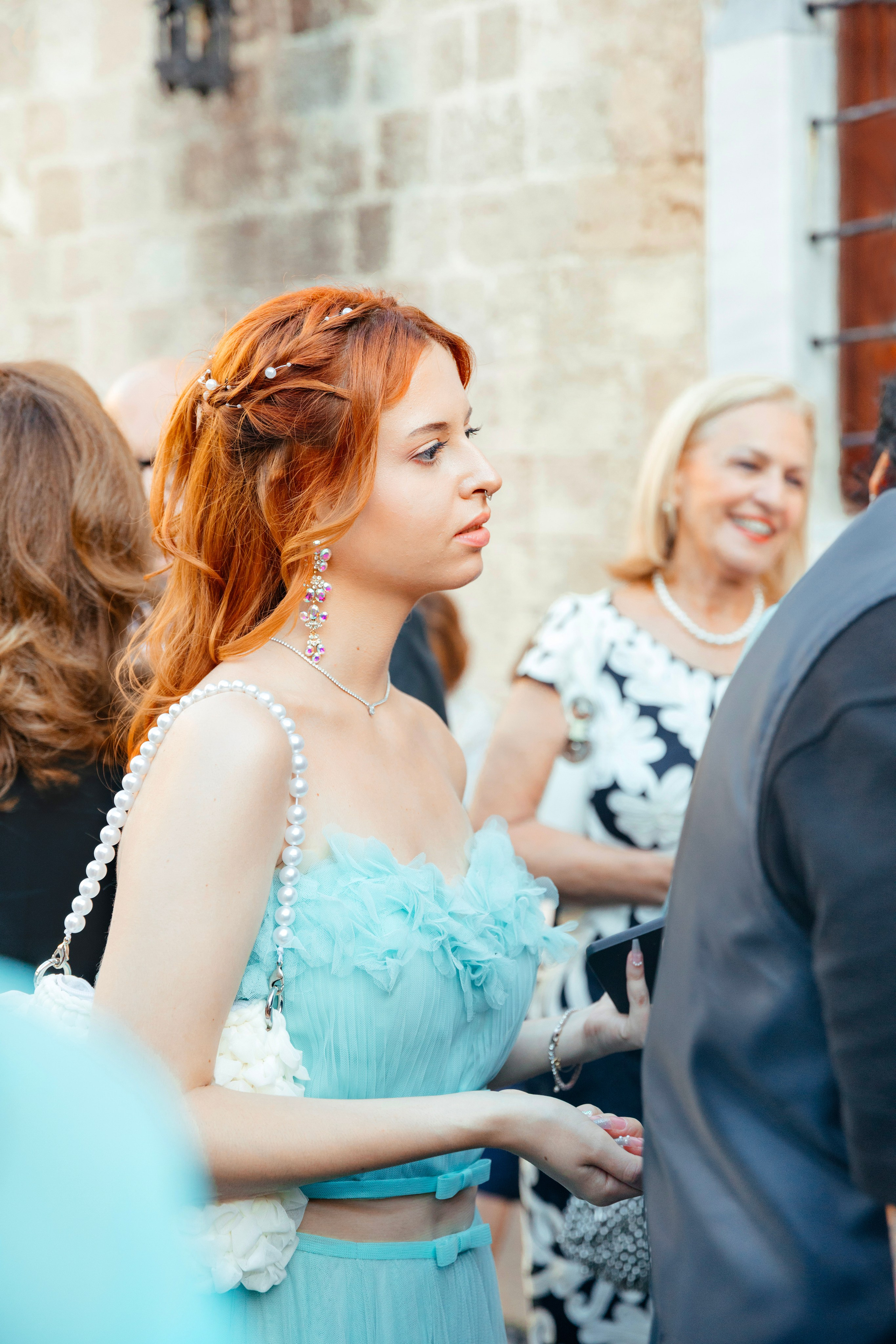 Guests at the wedding.  Rhodes Greece