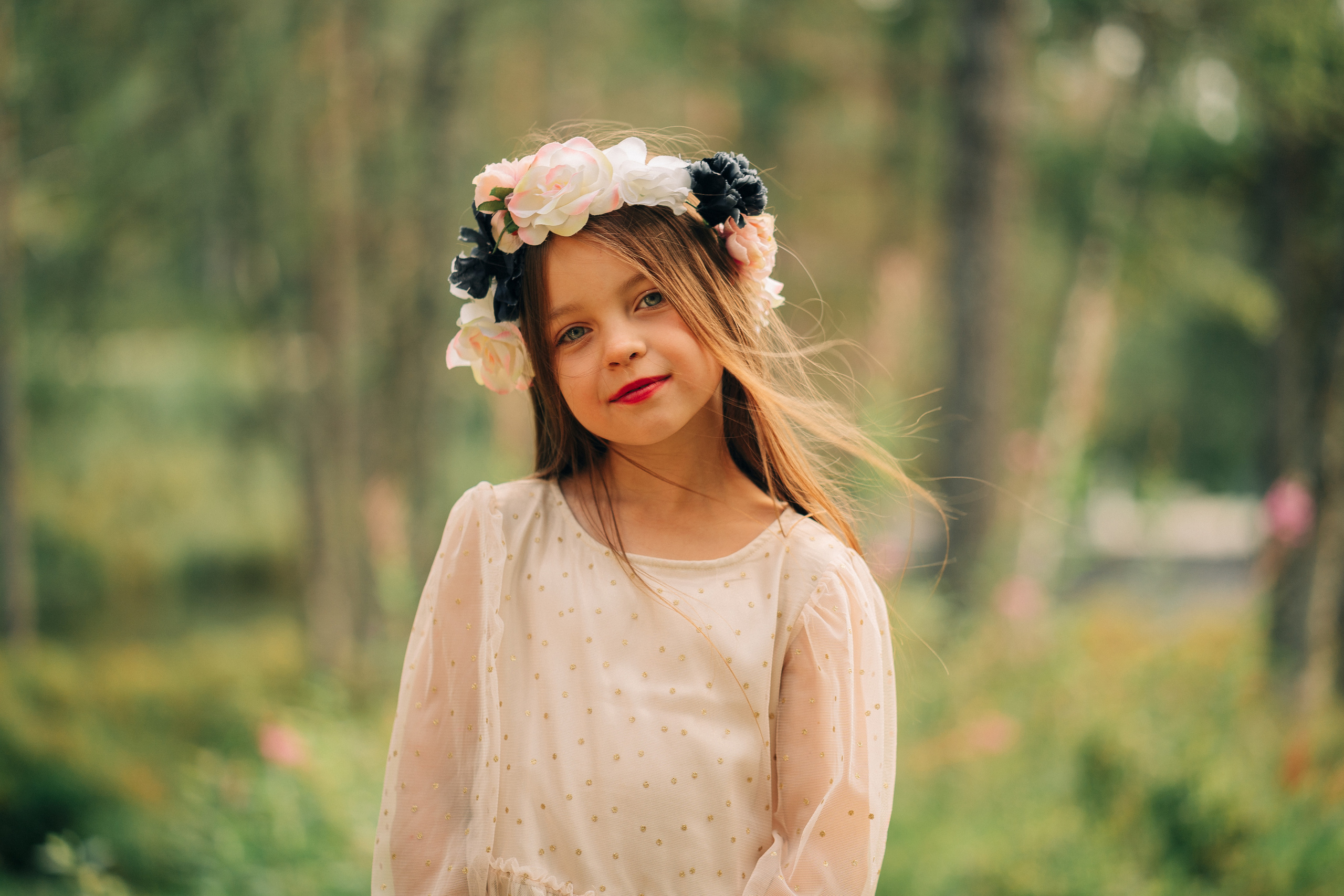 jente portrett bildet av barn fotograf Molde skog
