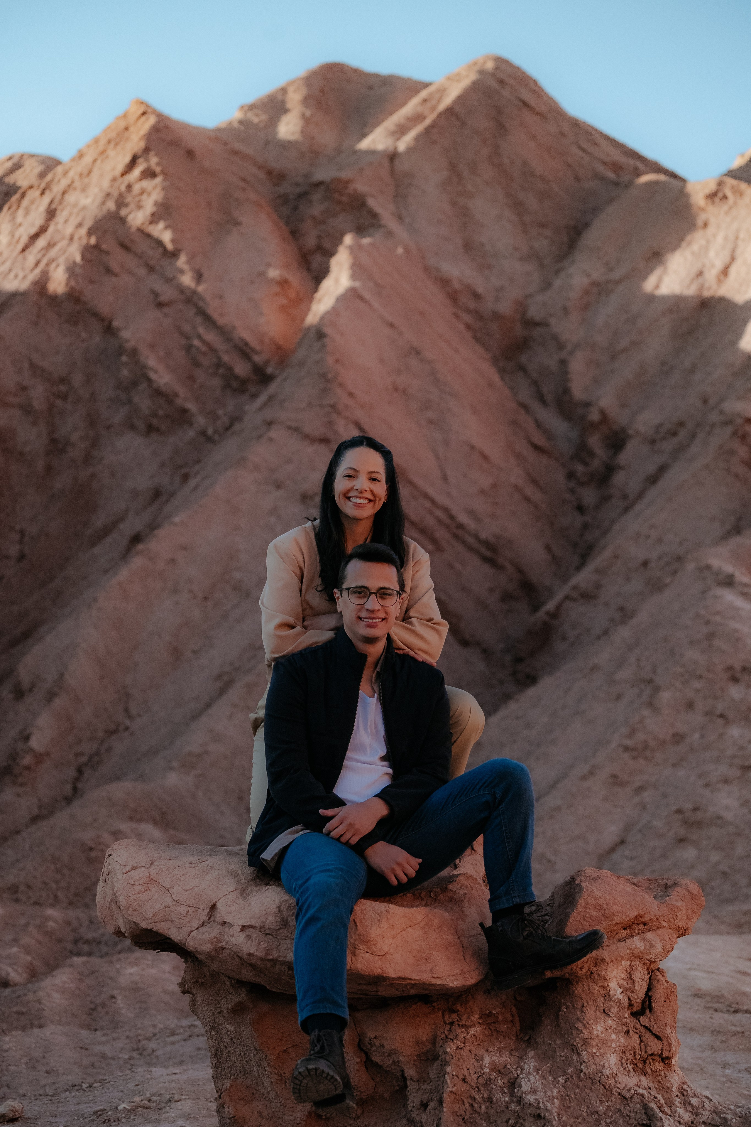 Sessão casual no Vale dos Cogumelos. Fotógrafo em San Pedro de Atacama