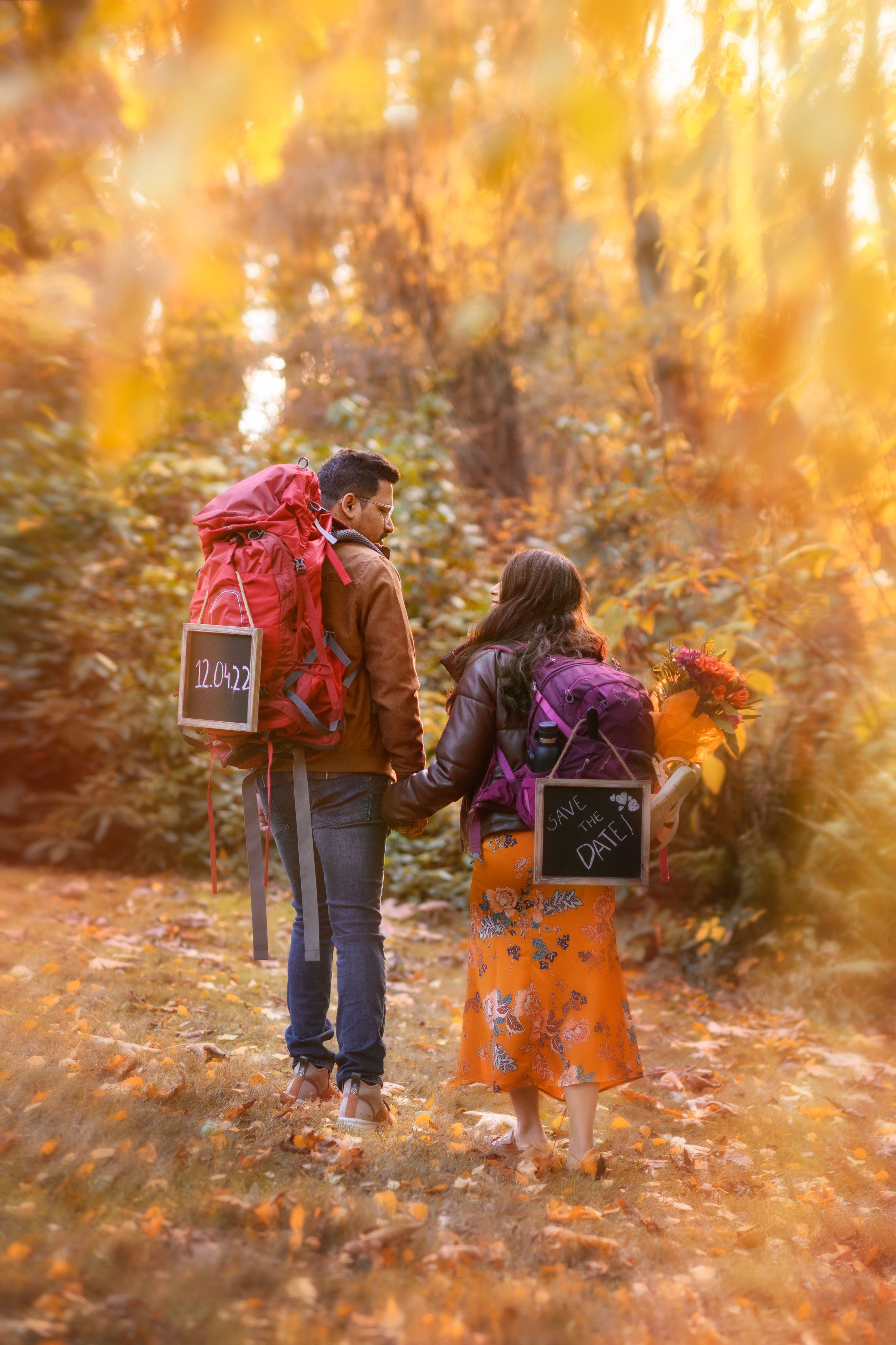 Maalvika with her fiance. Wedding & family photography in Seattle area. Helen Michelle photographer