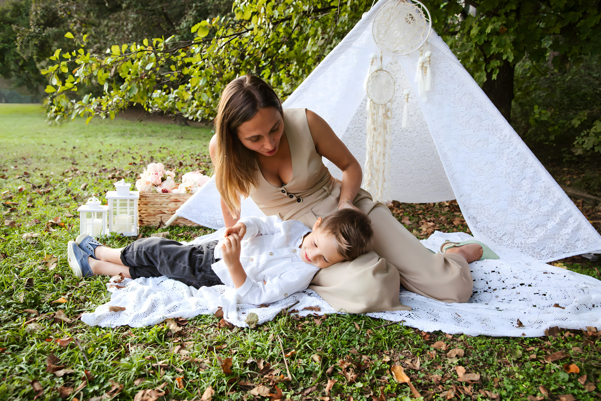 Maggie e la sua bellissima famiglia. Luci e Capricci Photography