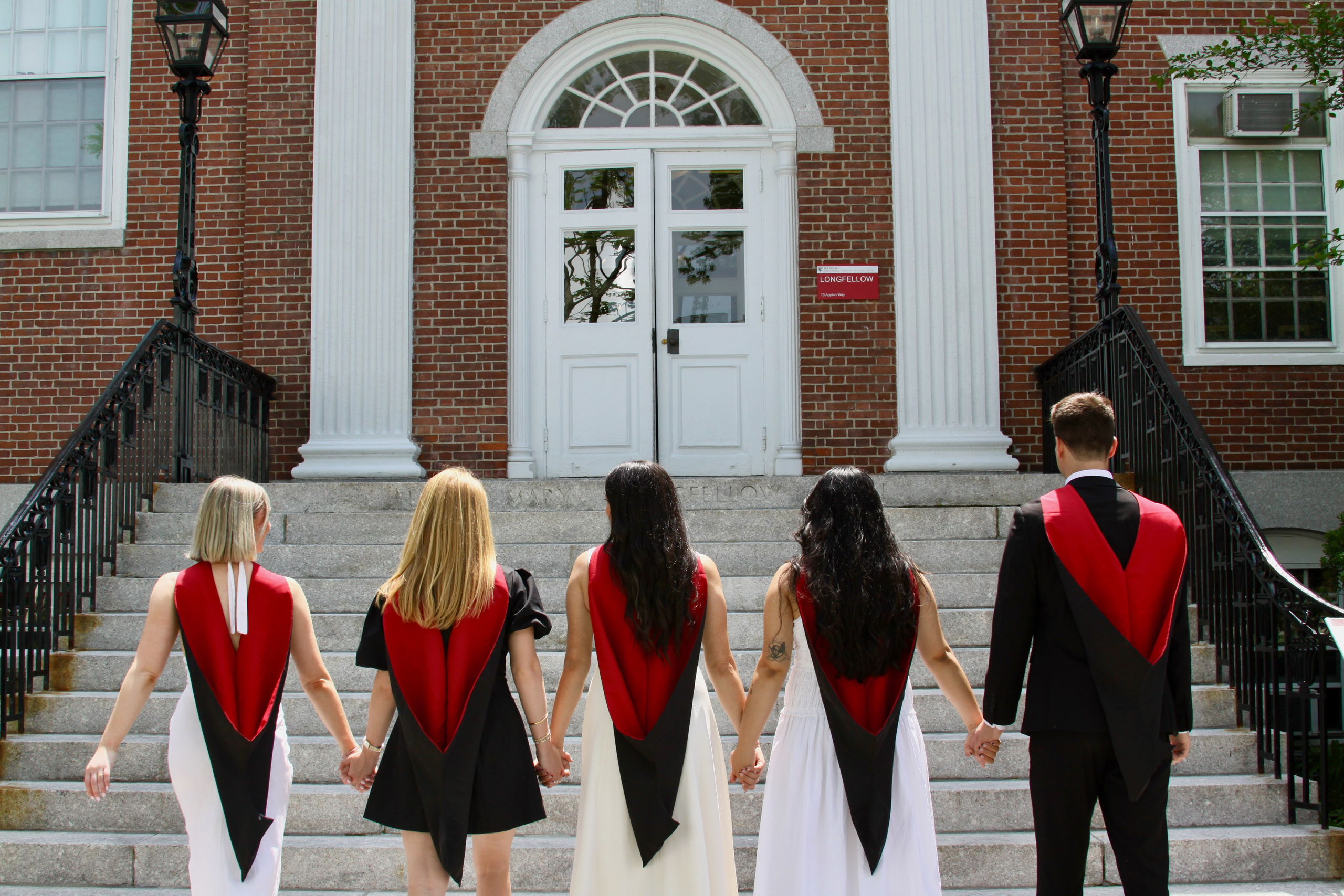 Masters graduation with Talia (group shoot). Kelly Sang, graduation and portrait photographer in Boston