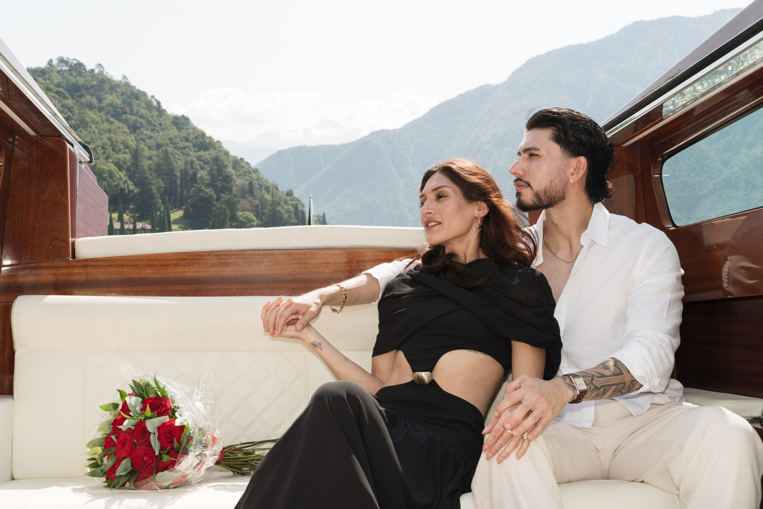 Emotional Boat Proposal in Tremezzo. Lake Como Proposal Photographer | Surprise Proposals & Engagements
