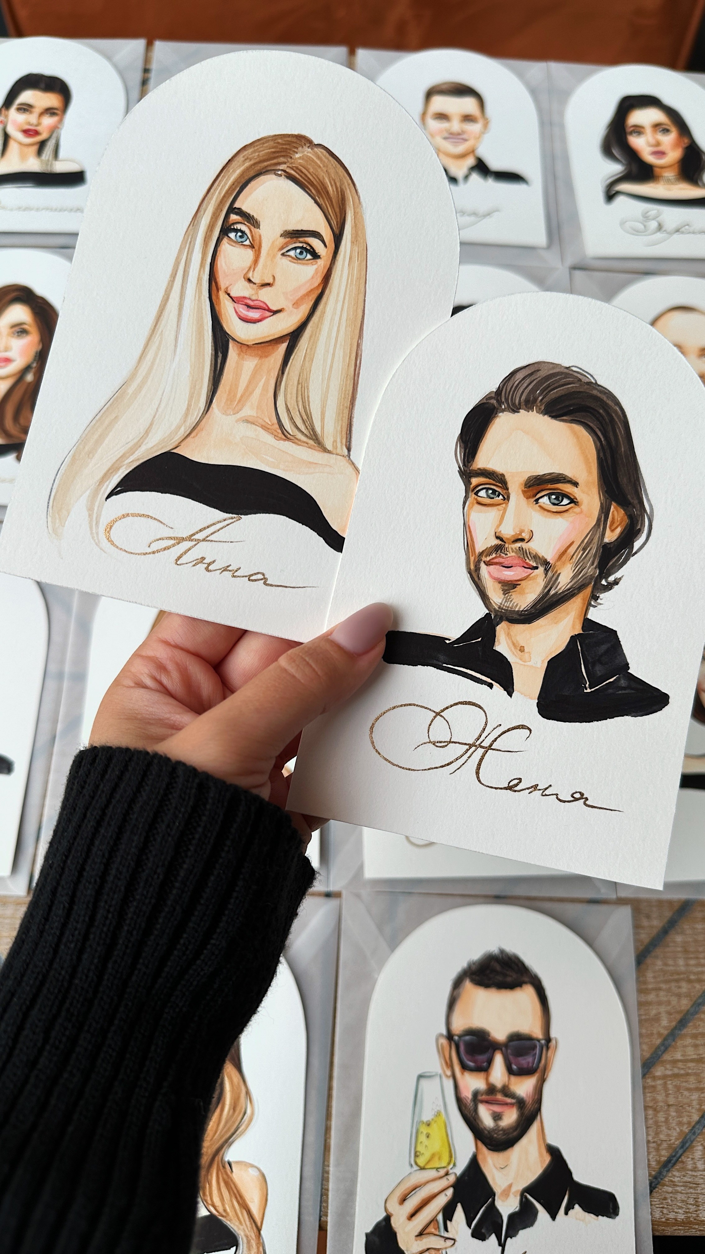 Wedding Seatings Cards. InnaIllustrator