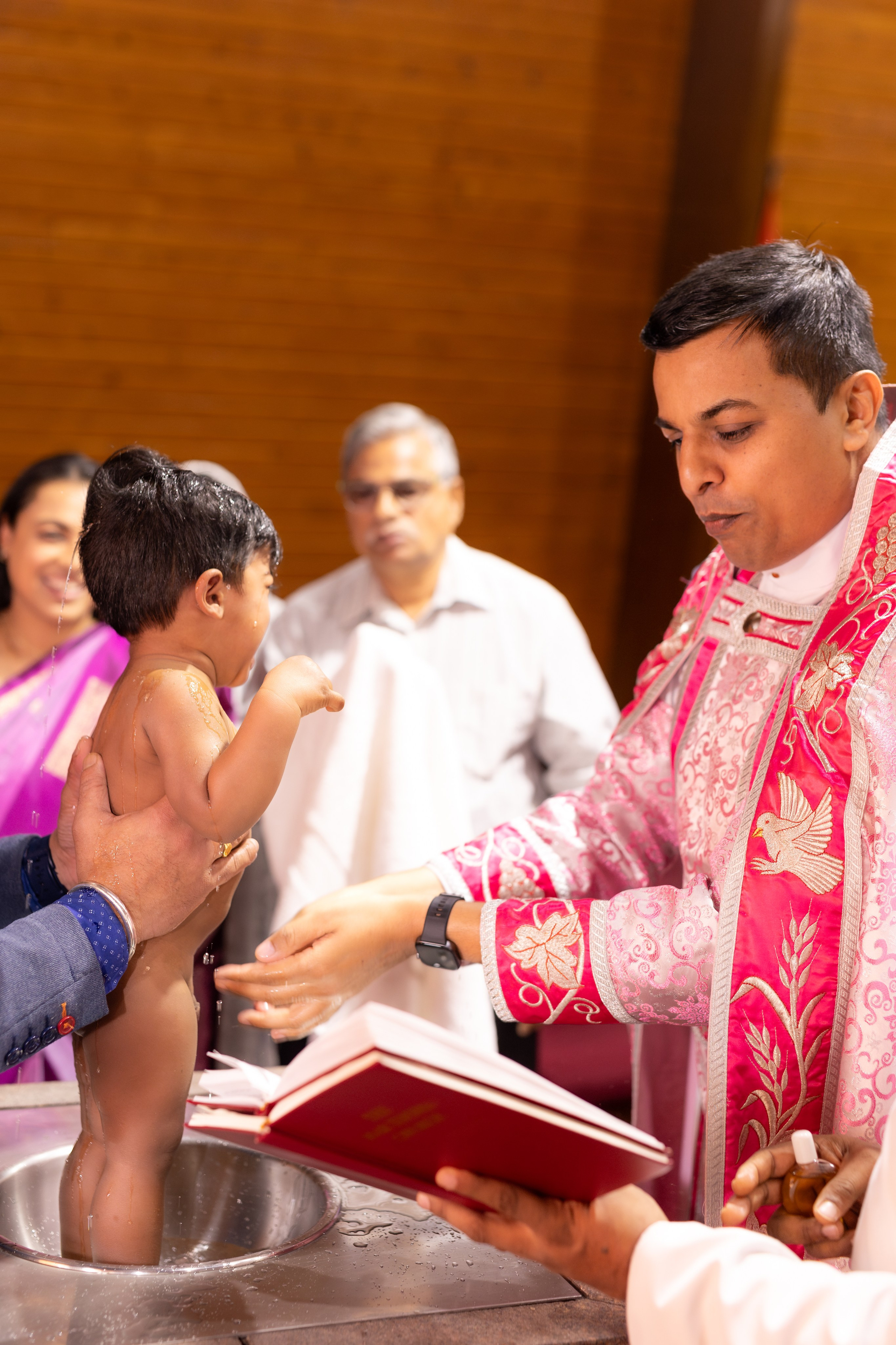 Baptist Church Baptism of a One-Year-Old Boy. Family, lifestyle, and commercial photography in New York and New Jersey