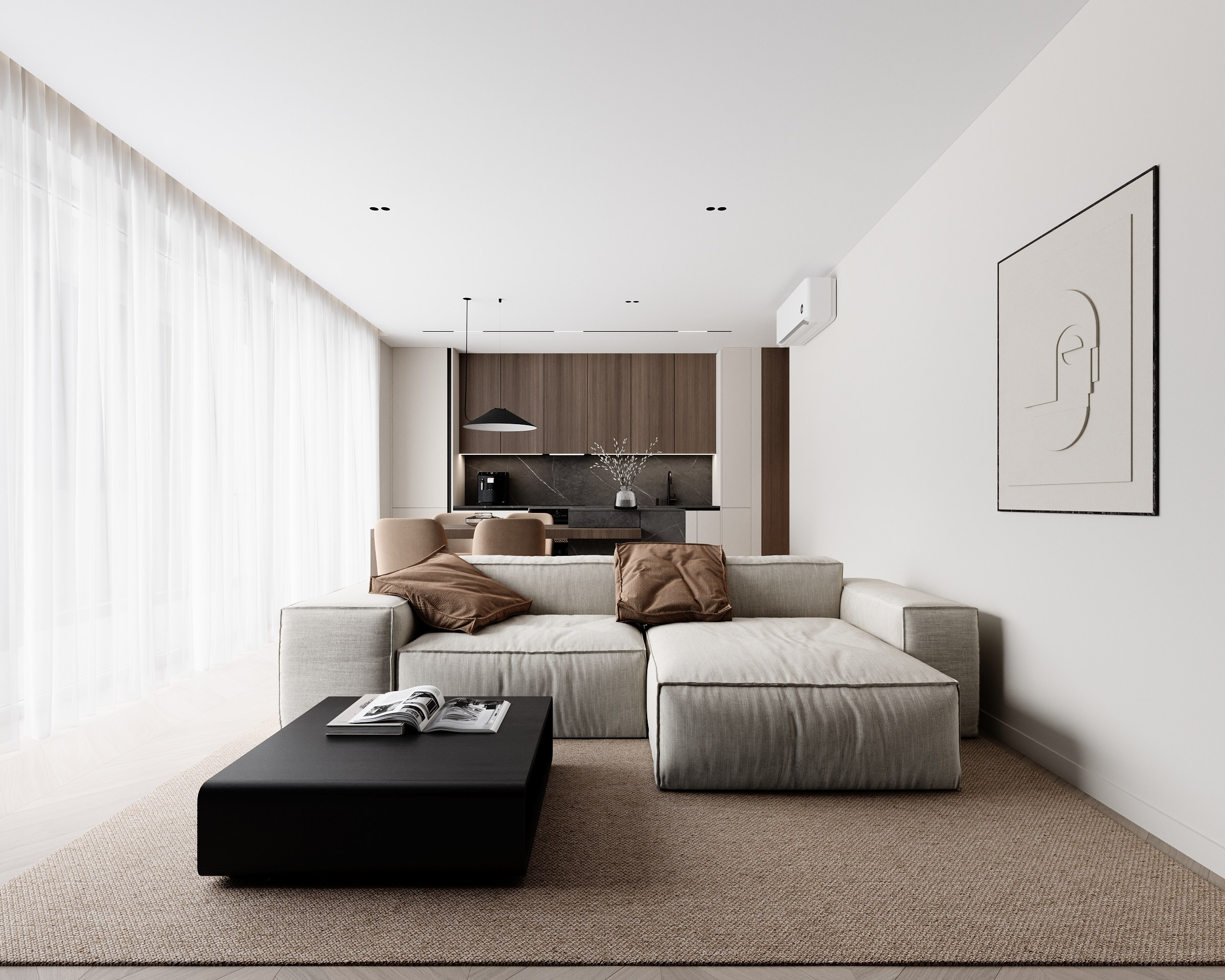 Kaunas 70m2. Bliu.design — design / interior / architecture / 3D visualizations
