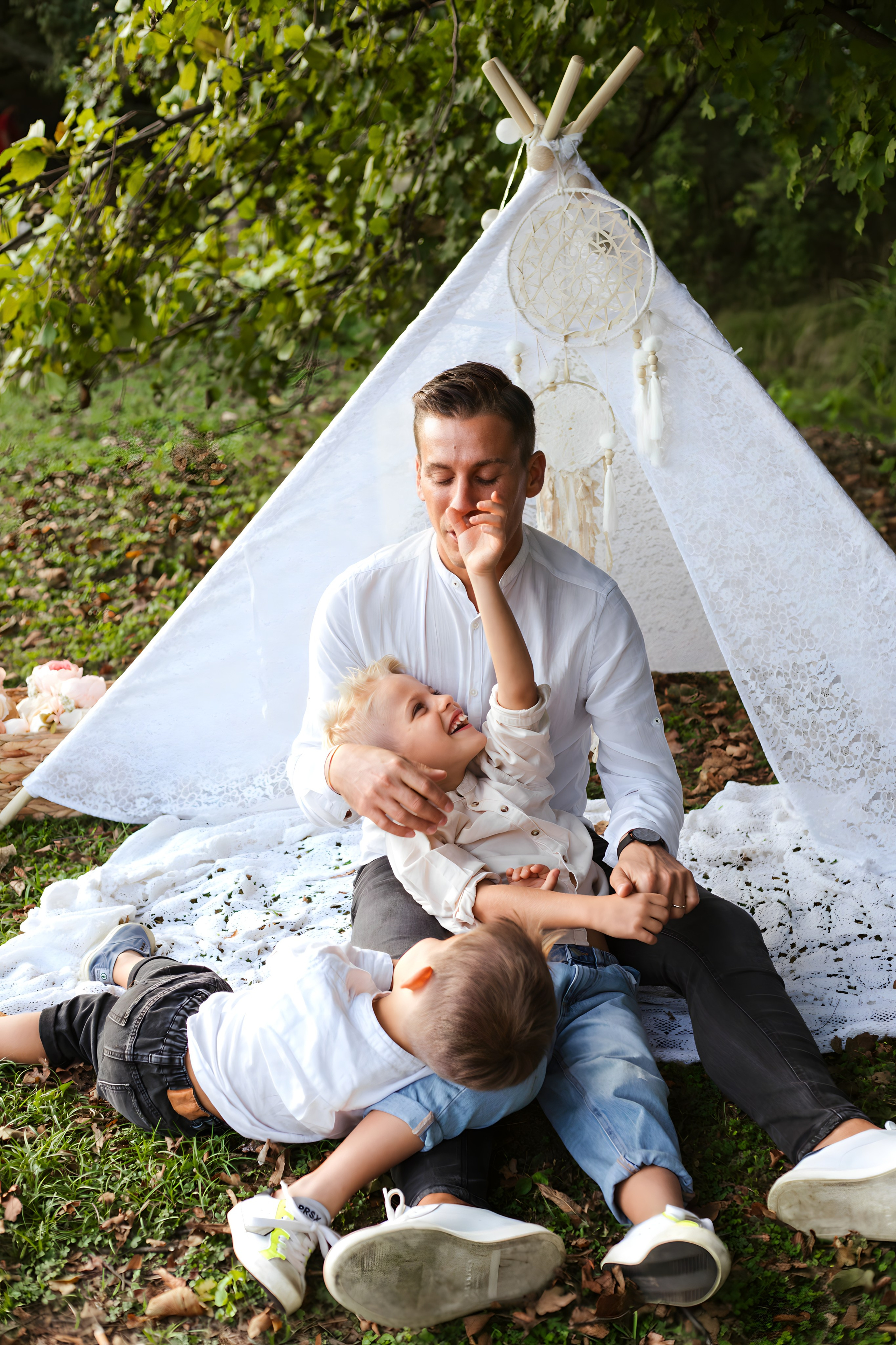 Maggie e la sua bellissima famiglia. Luci e Capricci Photography