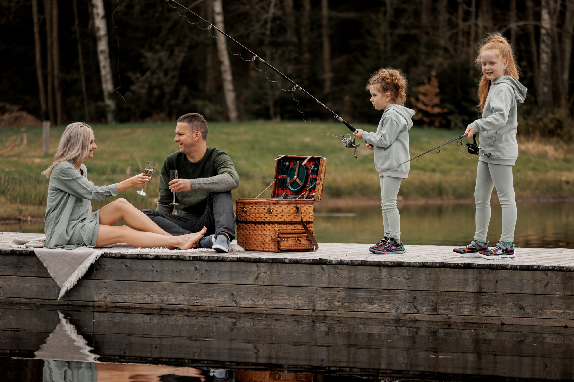 Angeln am See. Familien- und Hochzeitsfotografin in Frankfurt am Main Alina Braun