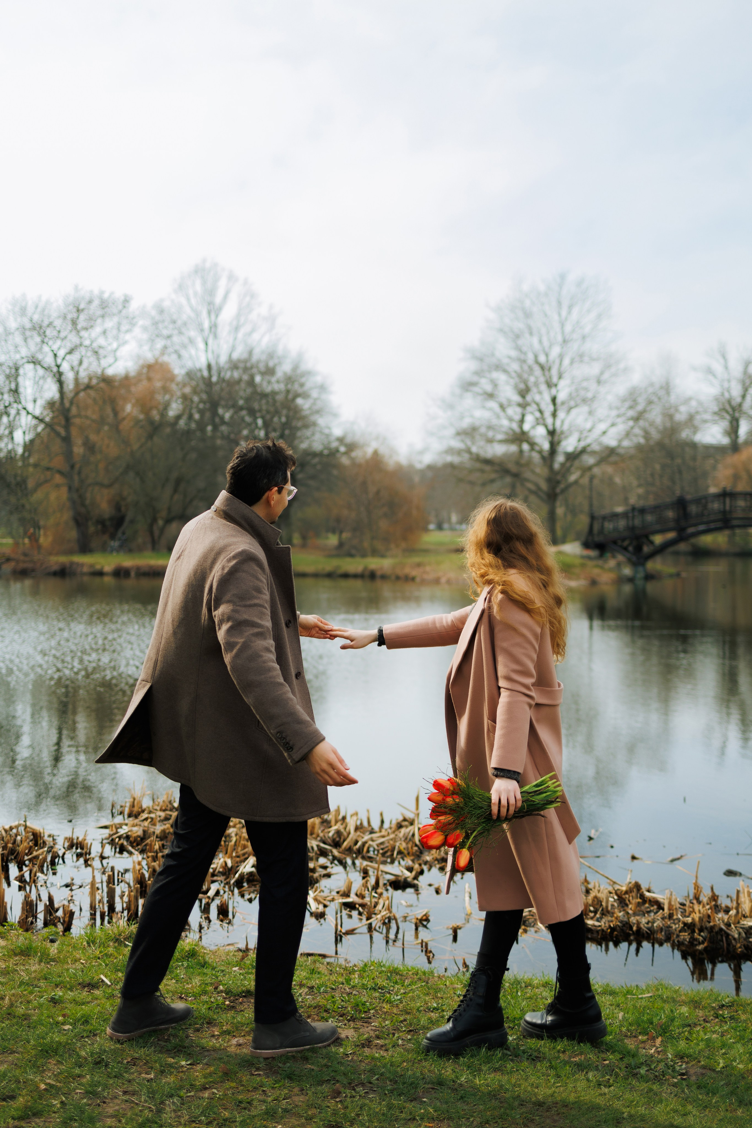 Love Story in Leipzig Park. Emotional&Cinematic Couple Photoshoot by Kristina Kozheltsova. Kristina Kozheltsova- Soulful Portrait&Lifestyle&Love Story Photographer in Leipzig, Germany