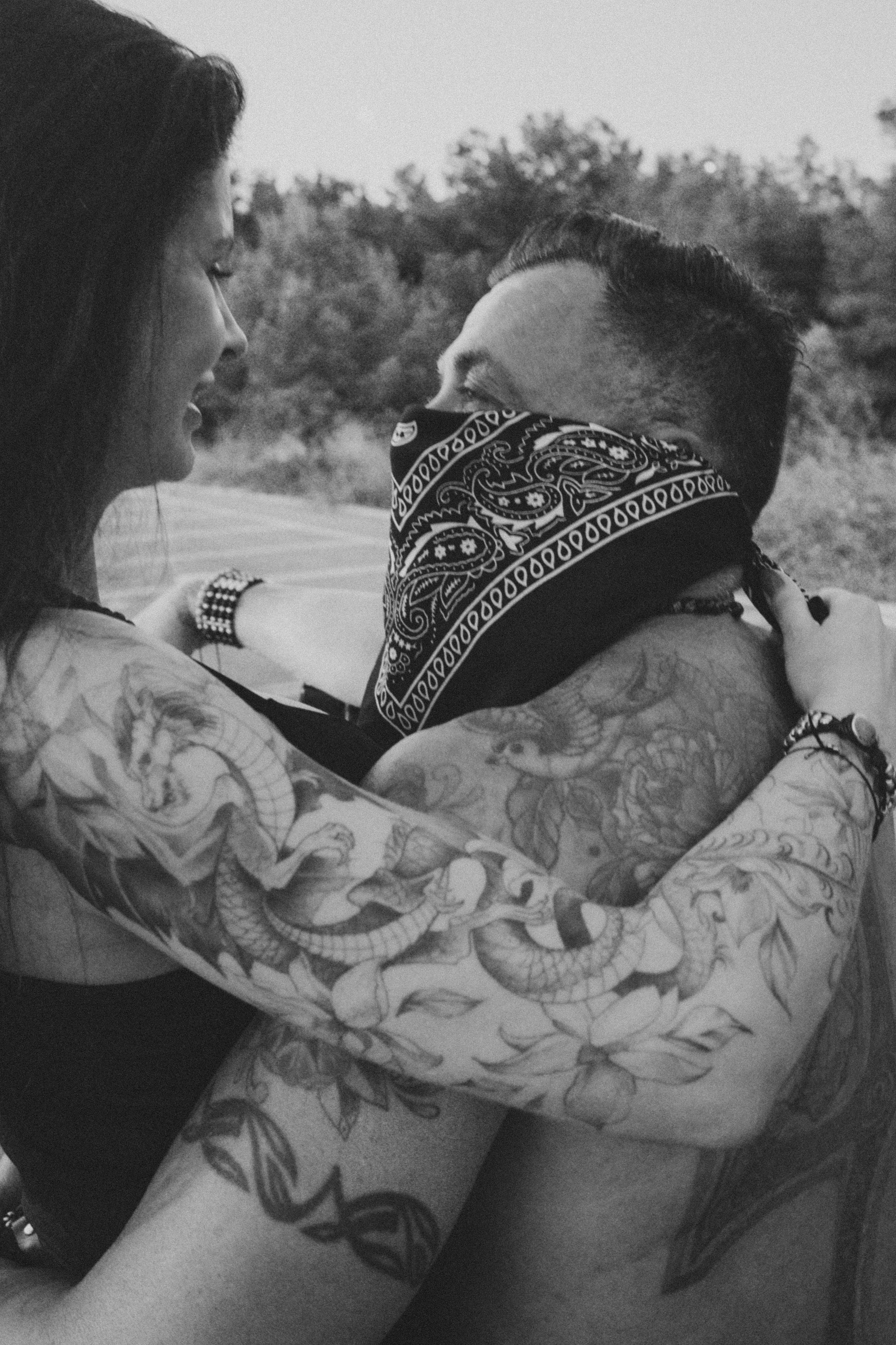 Фотосессия пары на мотоцикле. Профессиональная фотосъемка в Калафелле — Елена Медведева