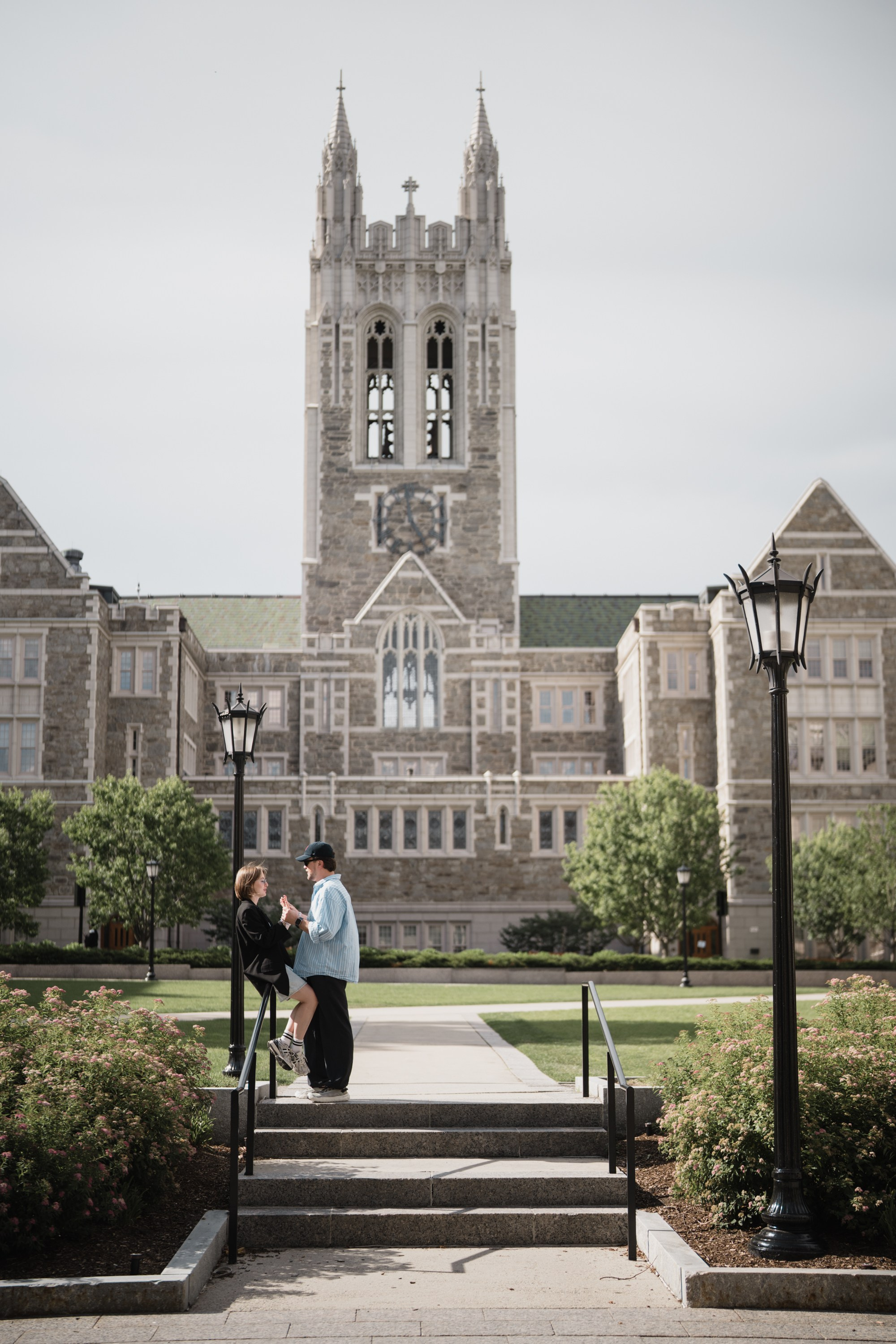 Photoshoot in College Boston. Portrait and wedding photographer in New York