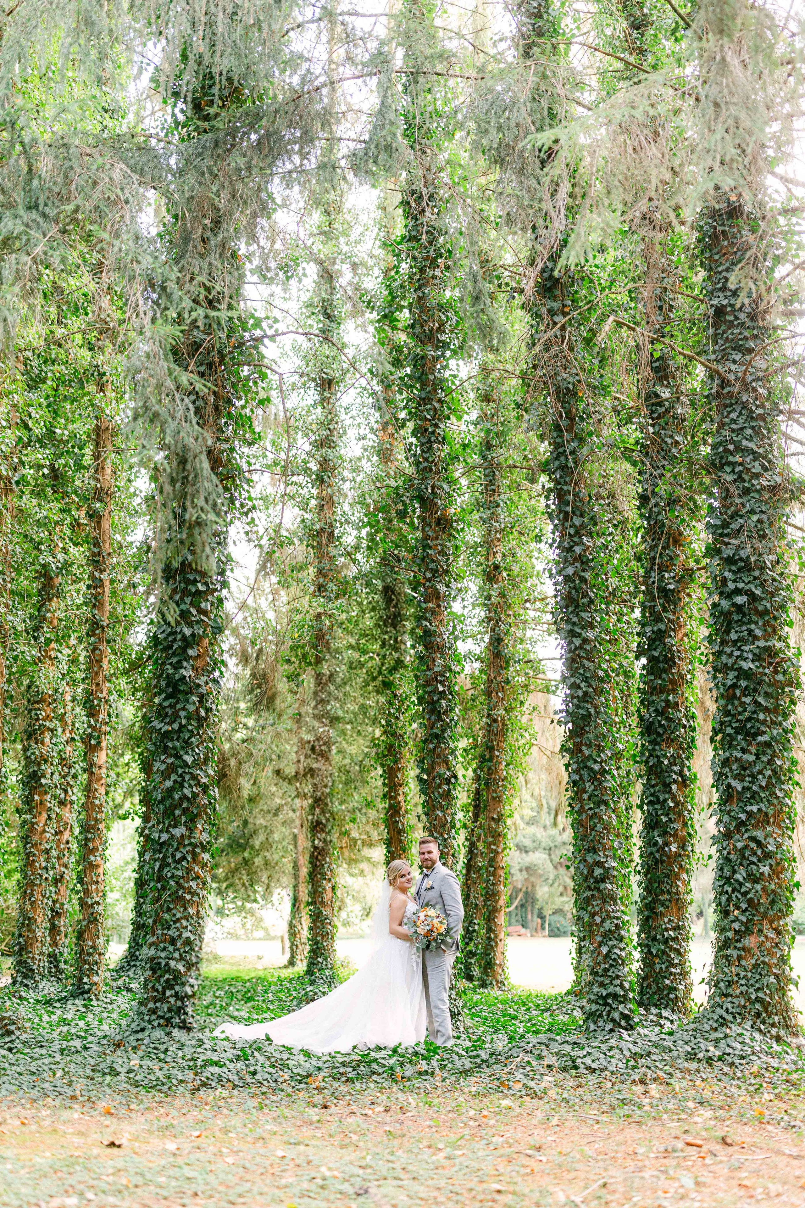 Brautpaar bei ihrer Hochzeit im Rittergut Voldagsen