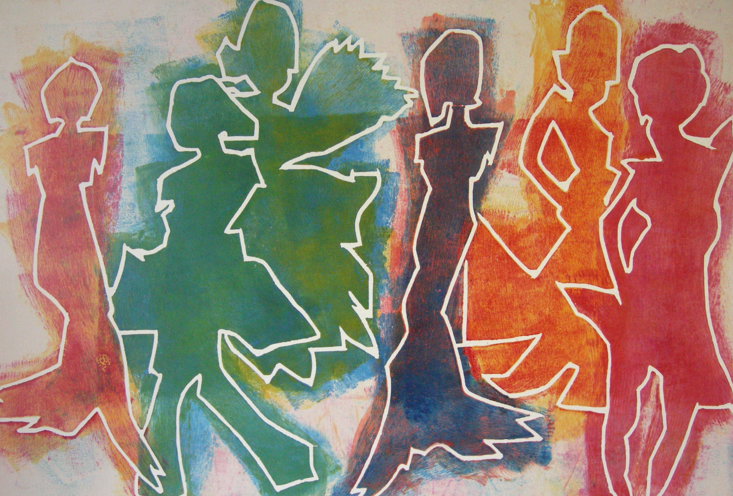 Unter uns 1, 2020 - 40x60 auf Papier 60x80