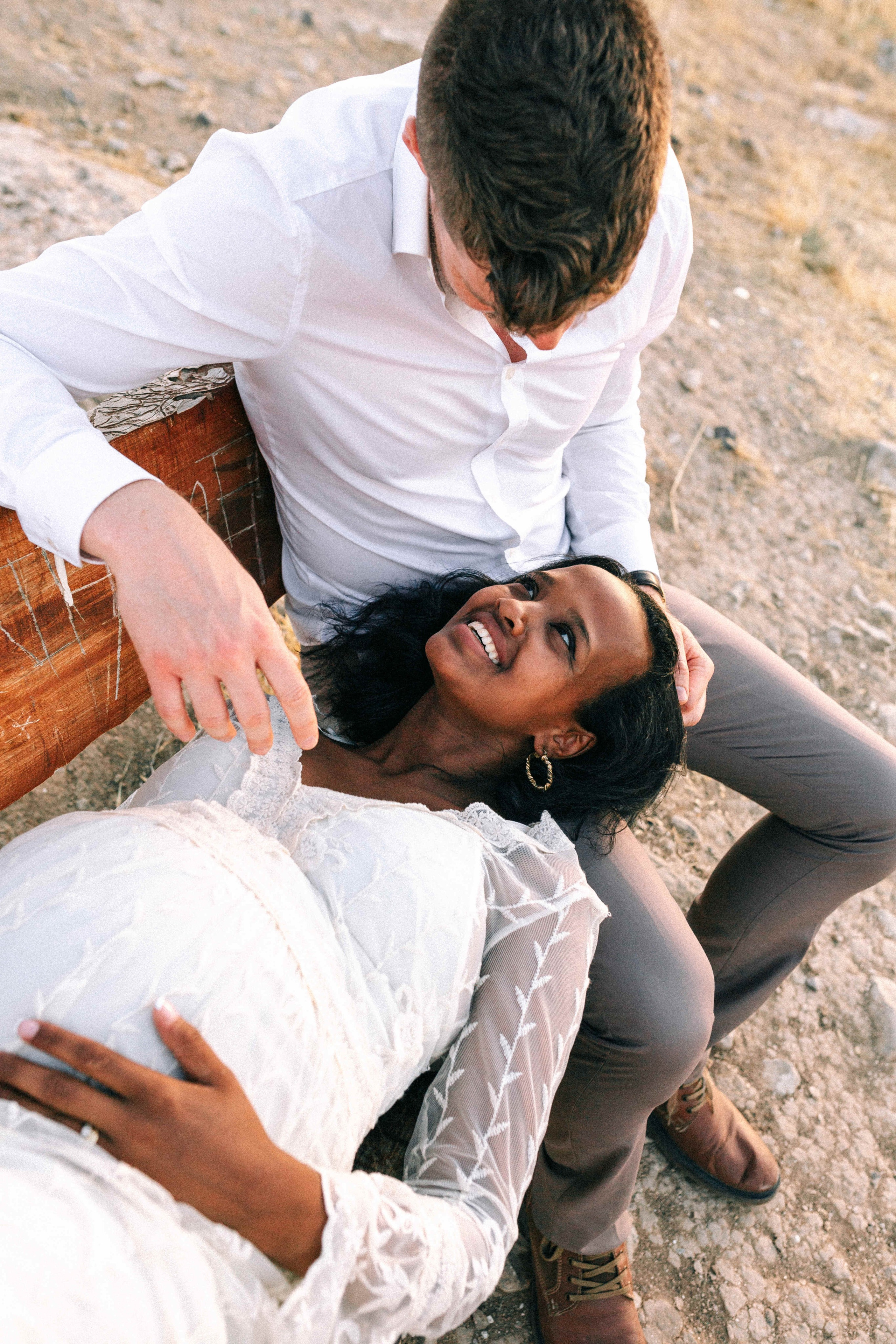 PHOTO SESSION IN THE DESERT NEAR MAALE ADUMIM. PHOTOGRAPHER IN ISRAEL