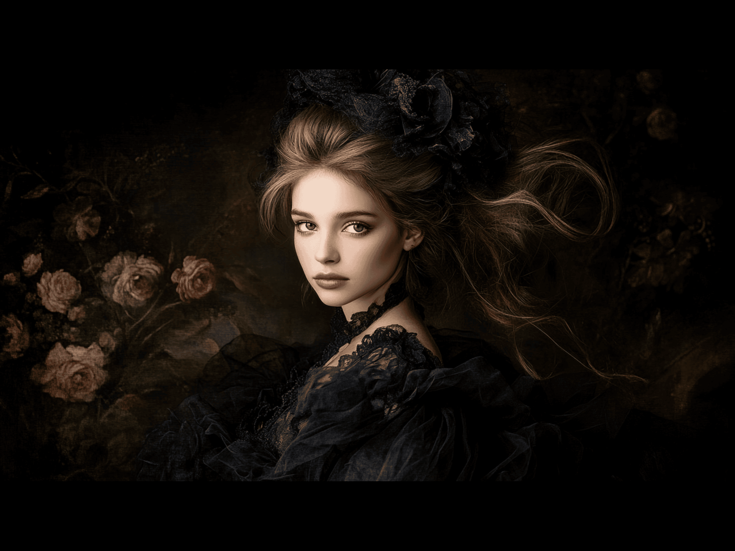 Seated Poise in Vintage Elegance. Edwardsartistry