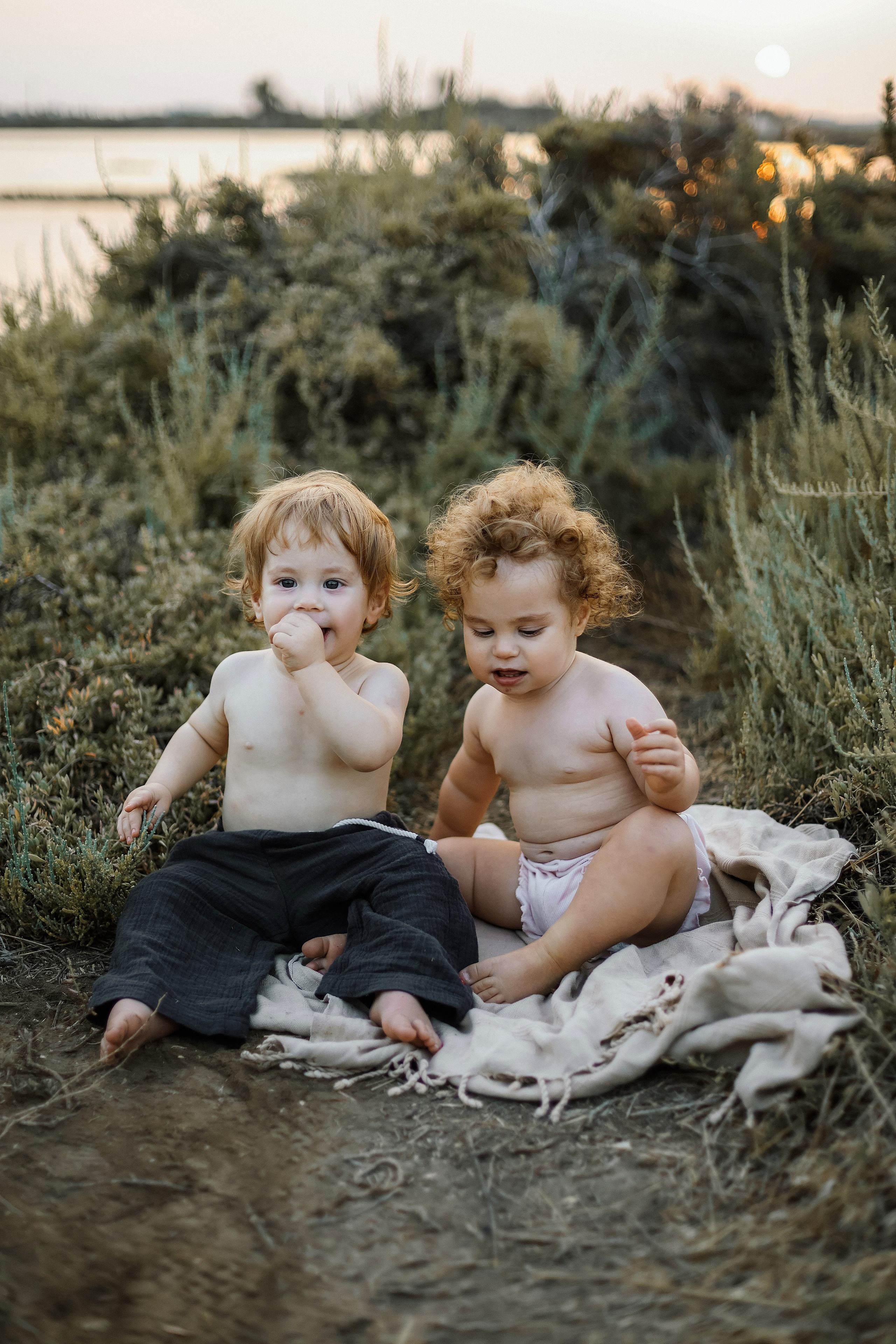 Little curls in Atlit. Family photographer in Israel