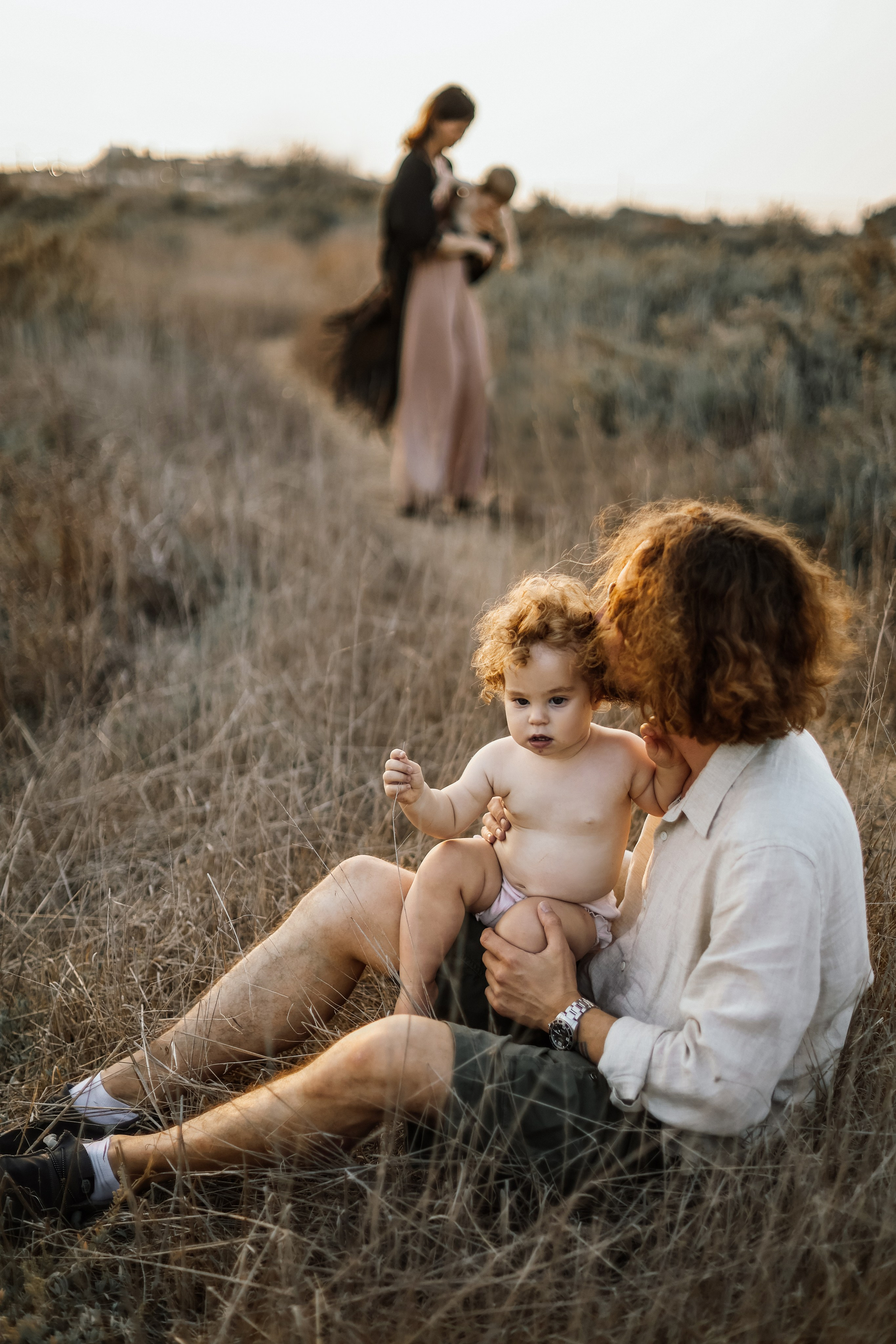 Little curls in Atlit. Family photographer in Israel
