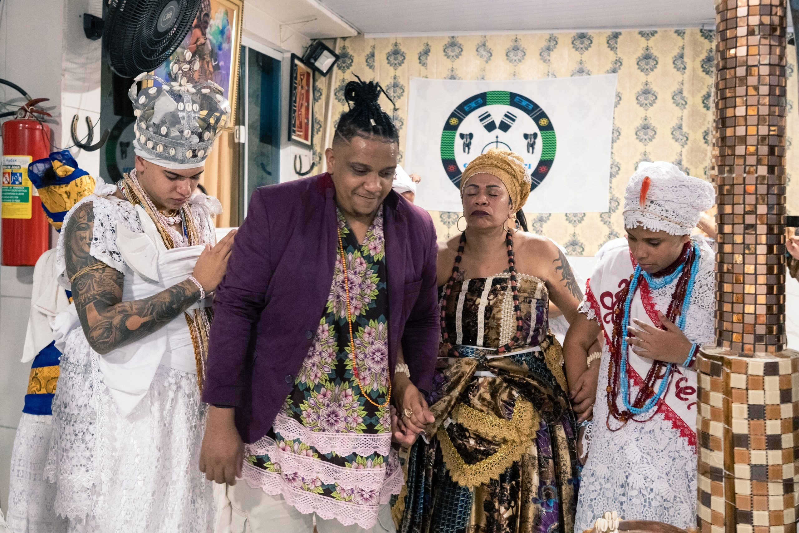 19/04/2025 — Iniciação Oloyê Pablo, Ajoyê Maria Júlia e Iyawo Arthur. Aladá Produções