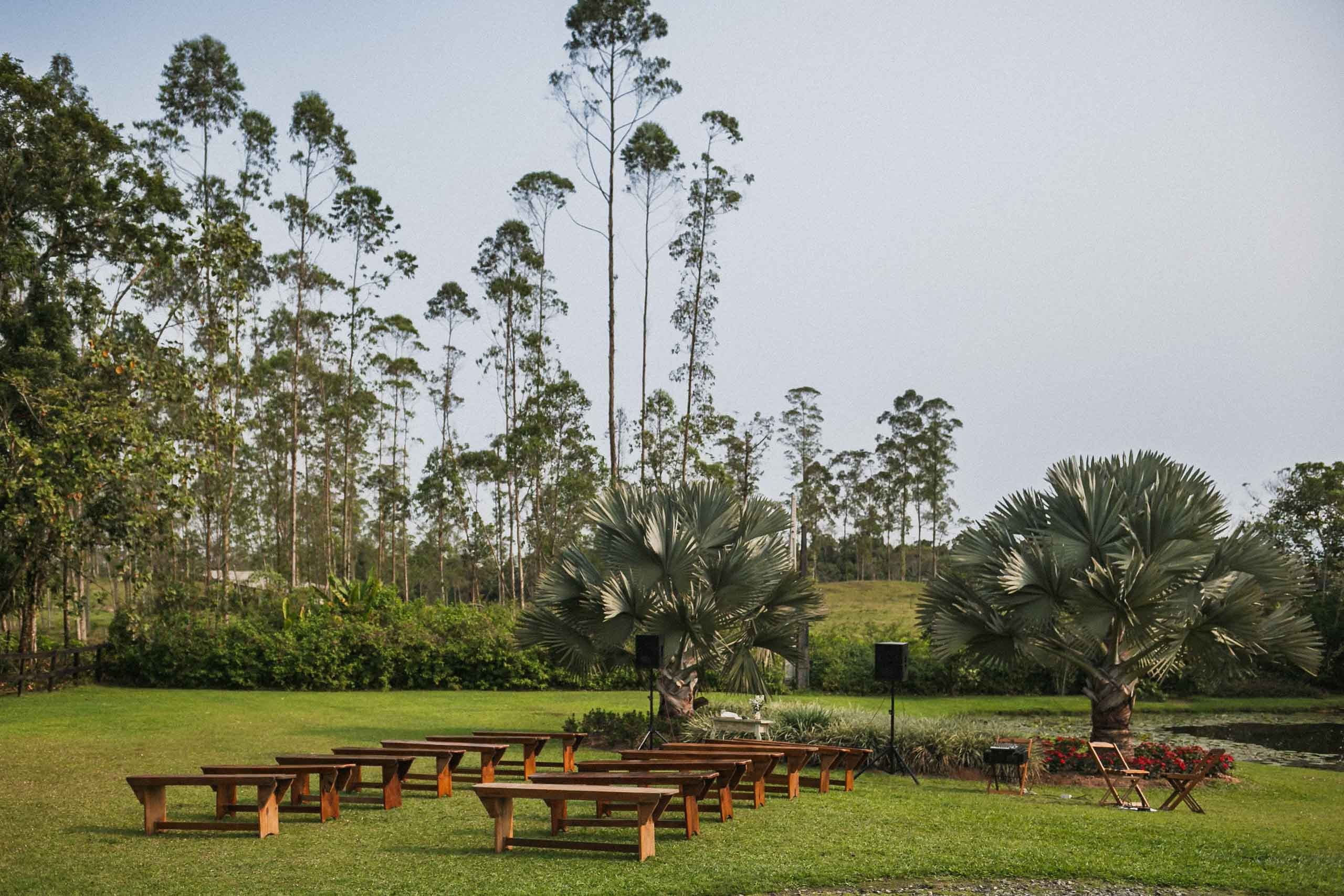 Casamento ao ar livre em Joinville. Marcus Monteiro Fotografia
