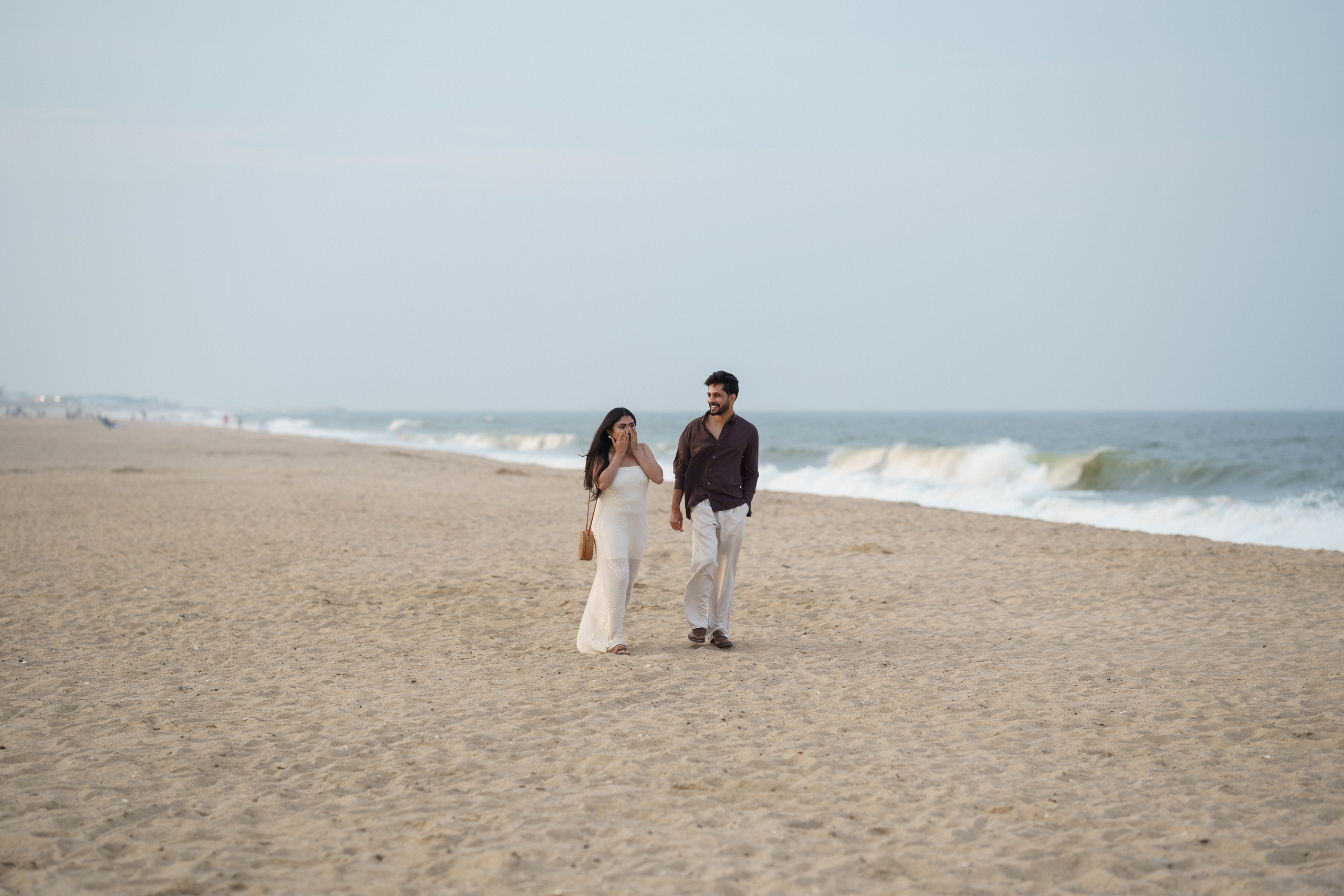 Beach engagement. New York + travel photographer