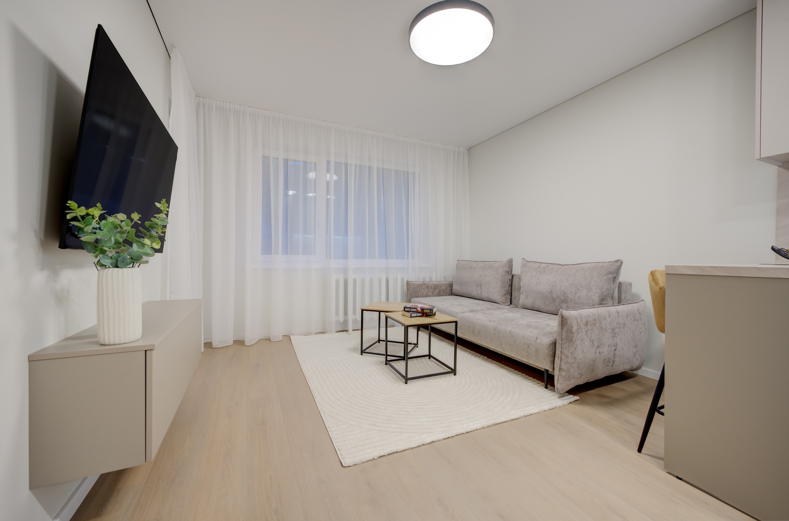 2-jų kambarių buto fotosesija. Svietainė. sapiegafoto.lt