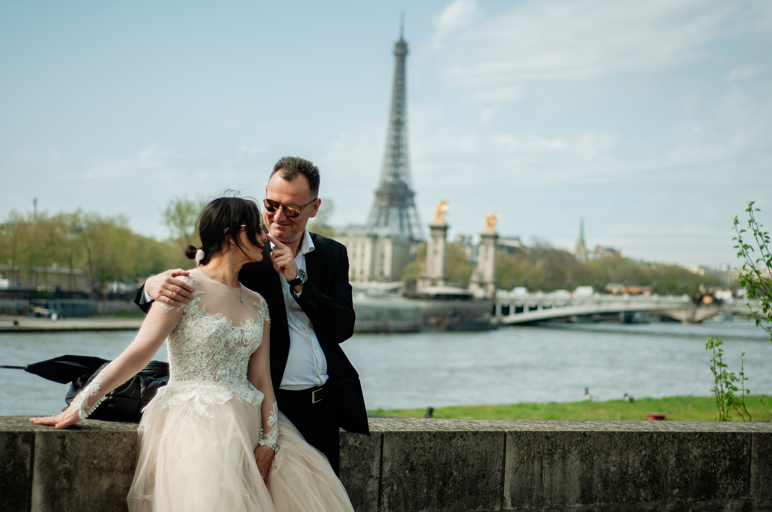 Wedding anniversary photoshoot. Paris photographer — Polina Osipova