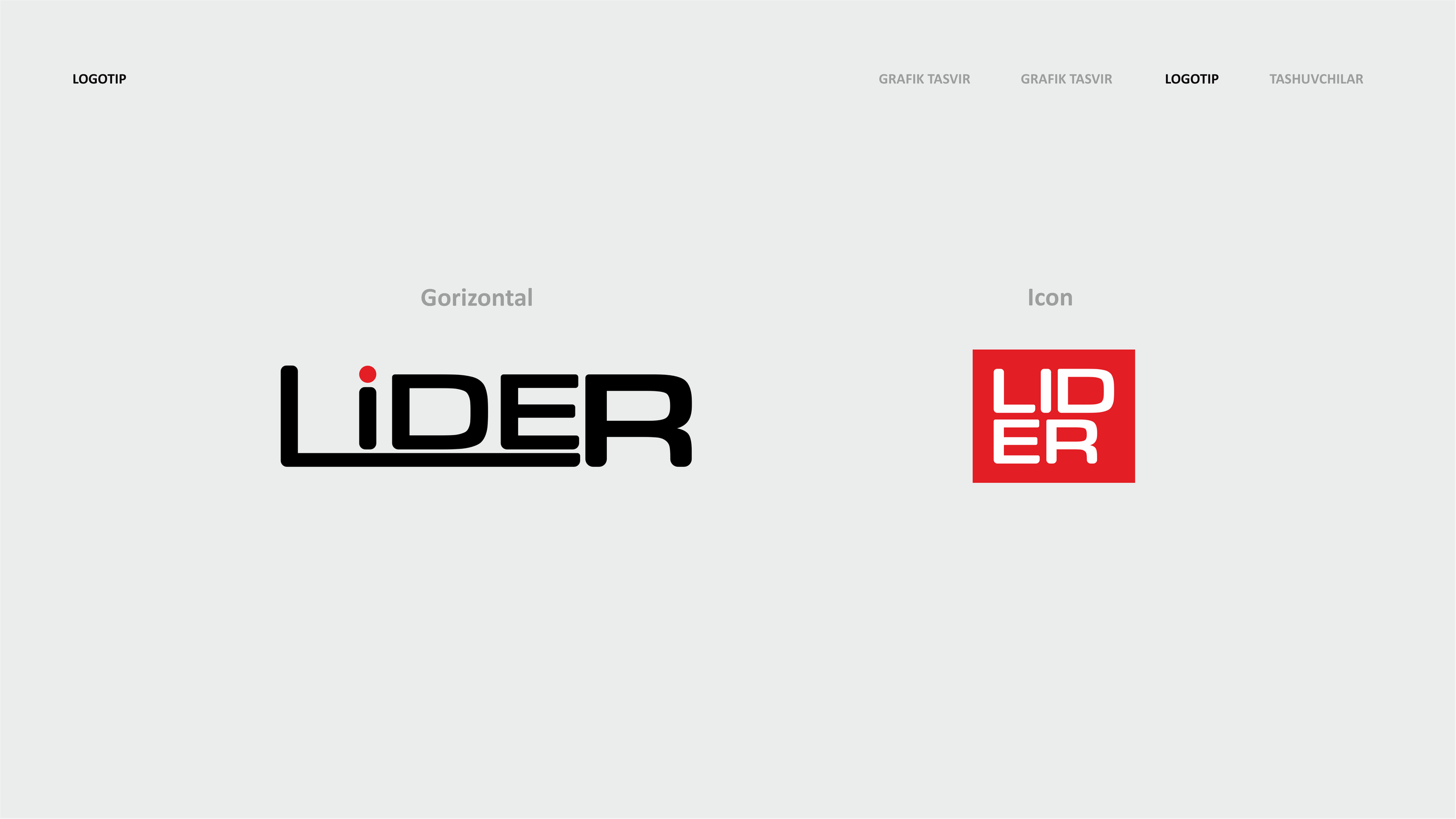 Lider — Logotip / Qadoq dizayni. Dirov — Hayot Khodirov