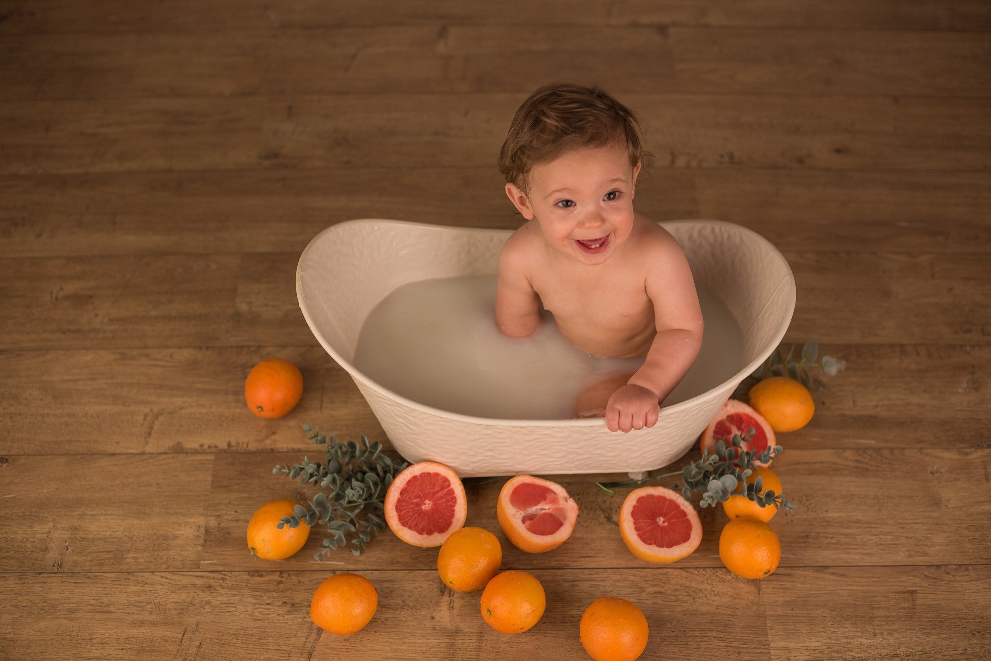Shooting bébé bain du lait Arras