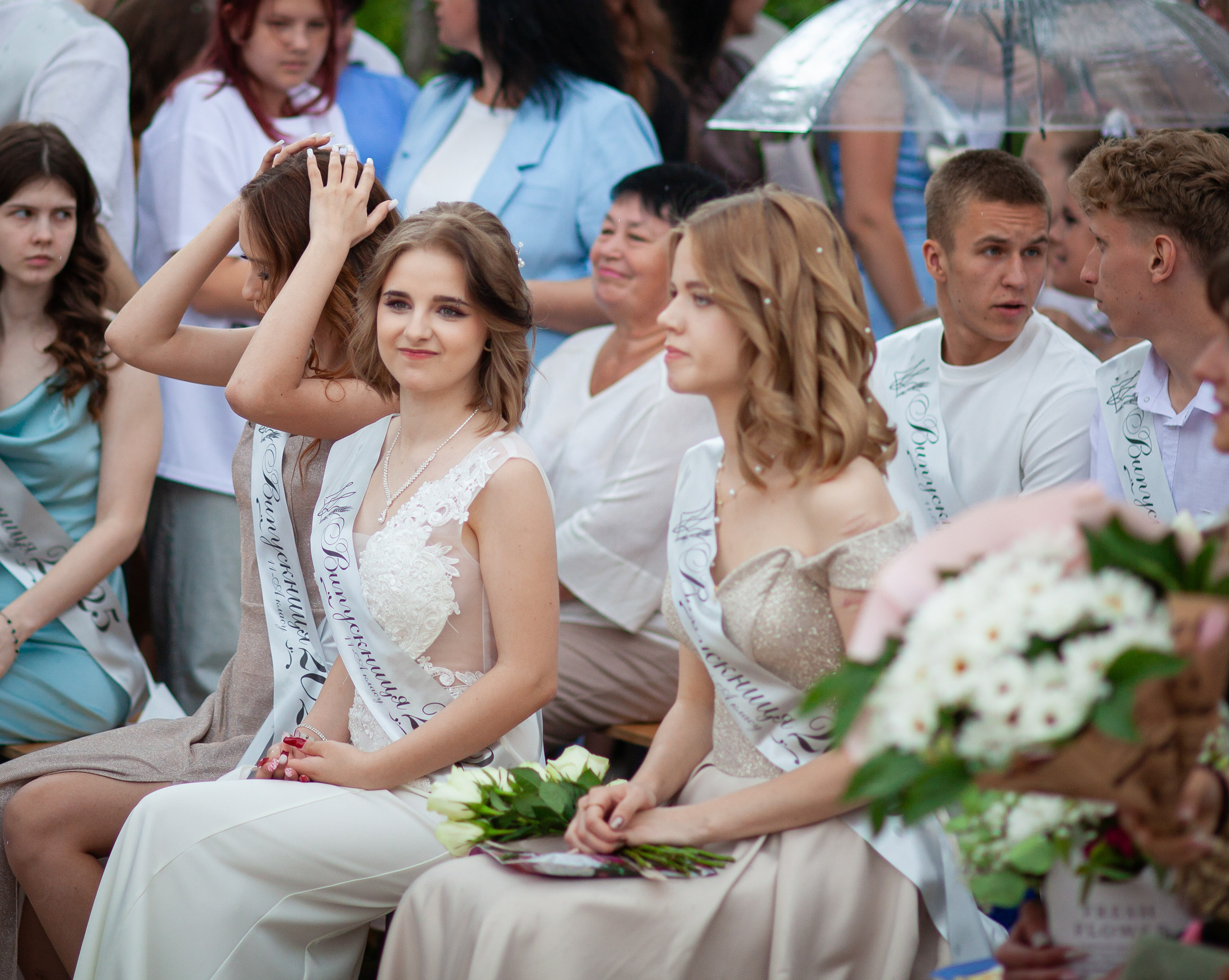 Пример фотосессии последний звонок и выпускной 11А, все в куче по очереди