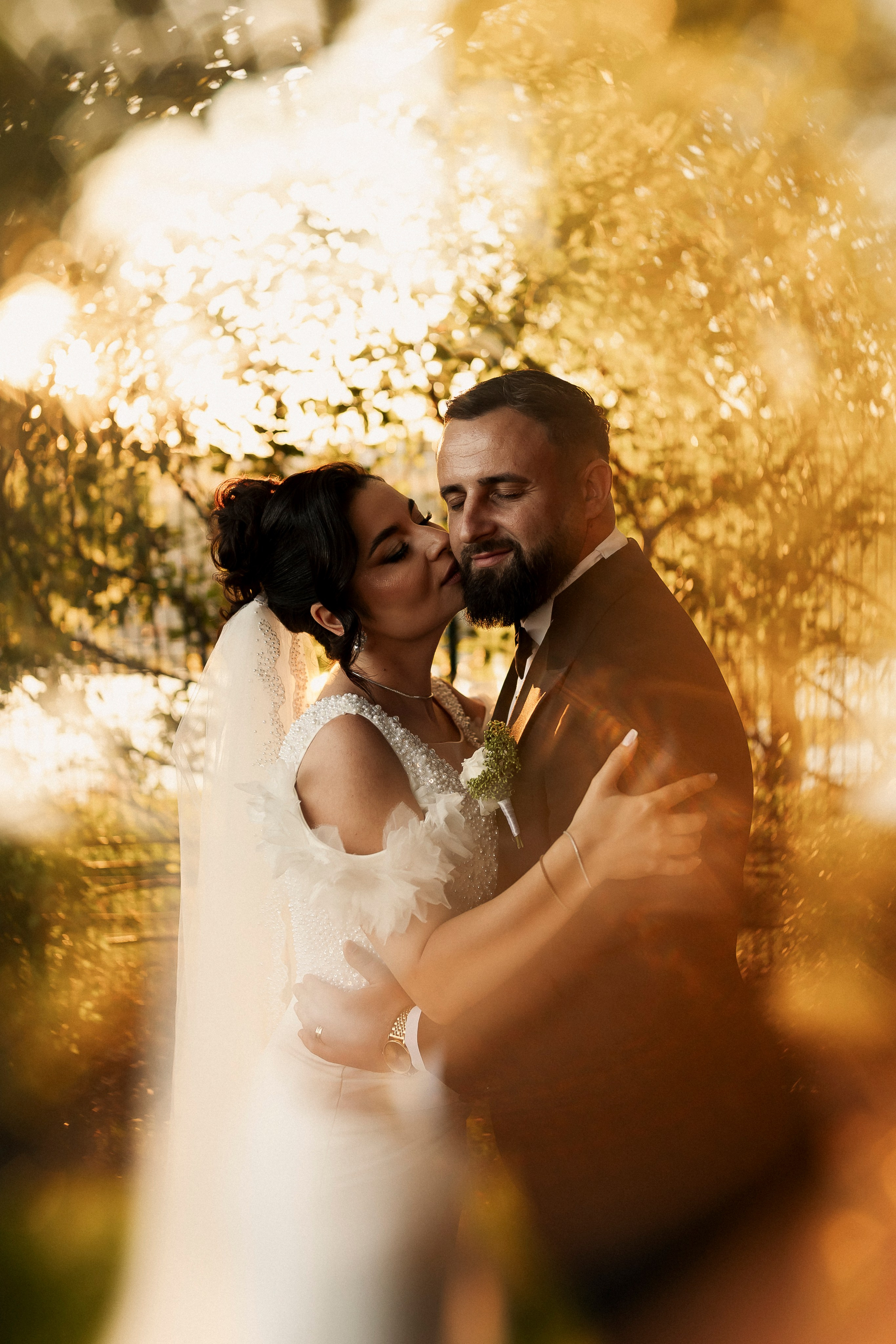 cadre spectaculoase apus la nunta