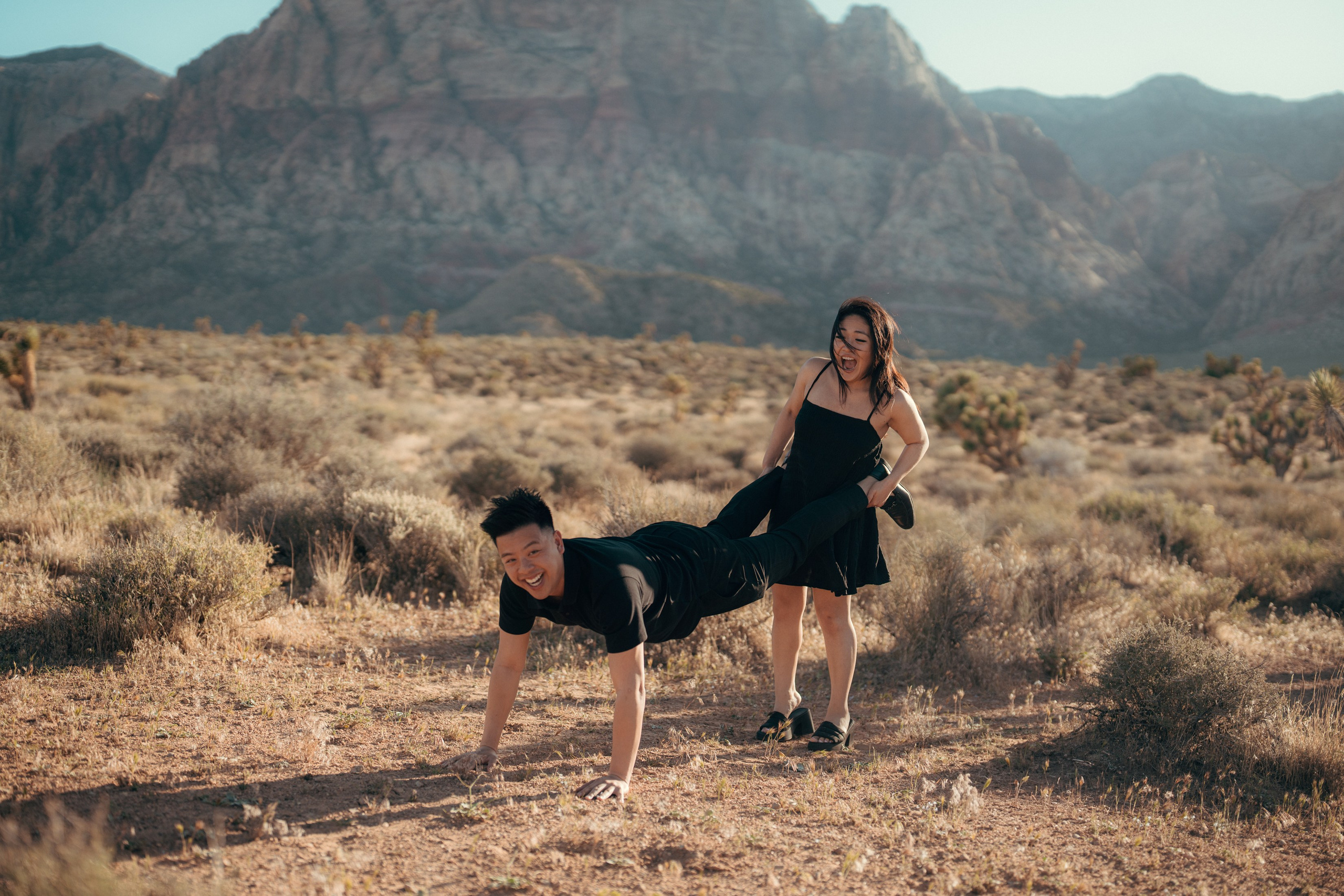 Brian&Christina. Marriage Proposal. Wedding & elopement photographer Viktoriya Kravtsov. Las Vegas