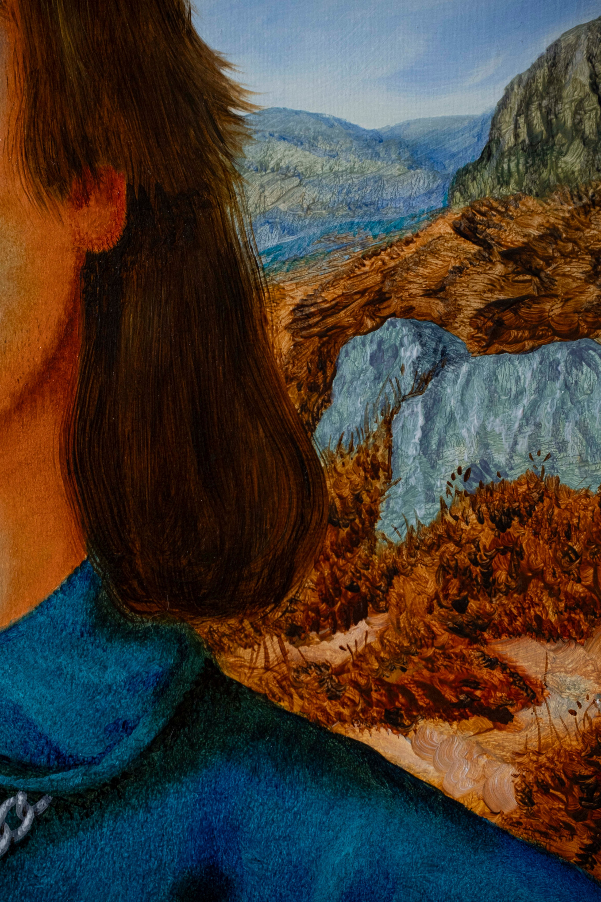 Portrait with a chain. Paul Rog