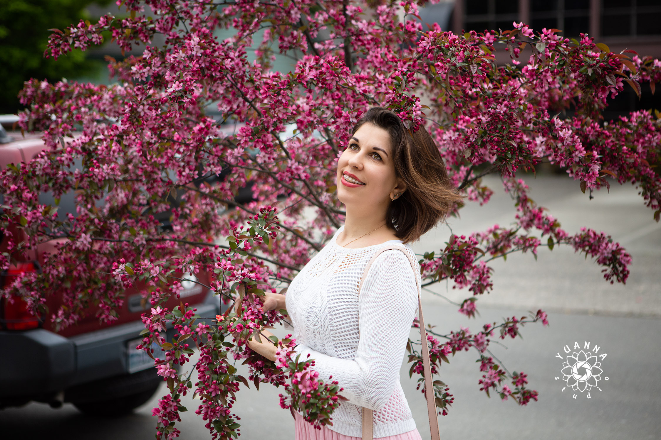 Cherry blossoms. YuAnna studio. Family & Kids Photographer in Seattle area, located in