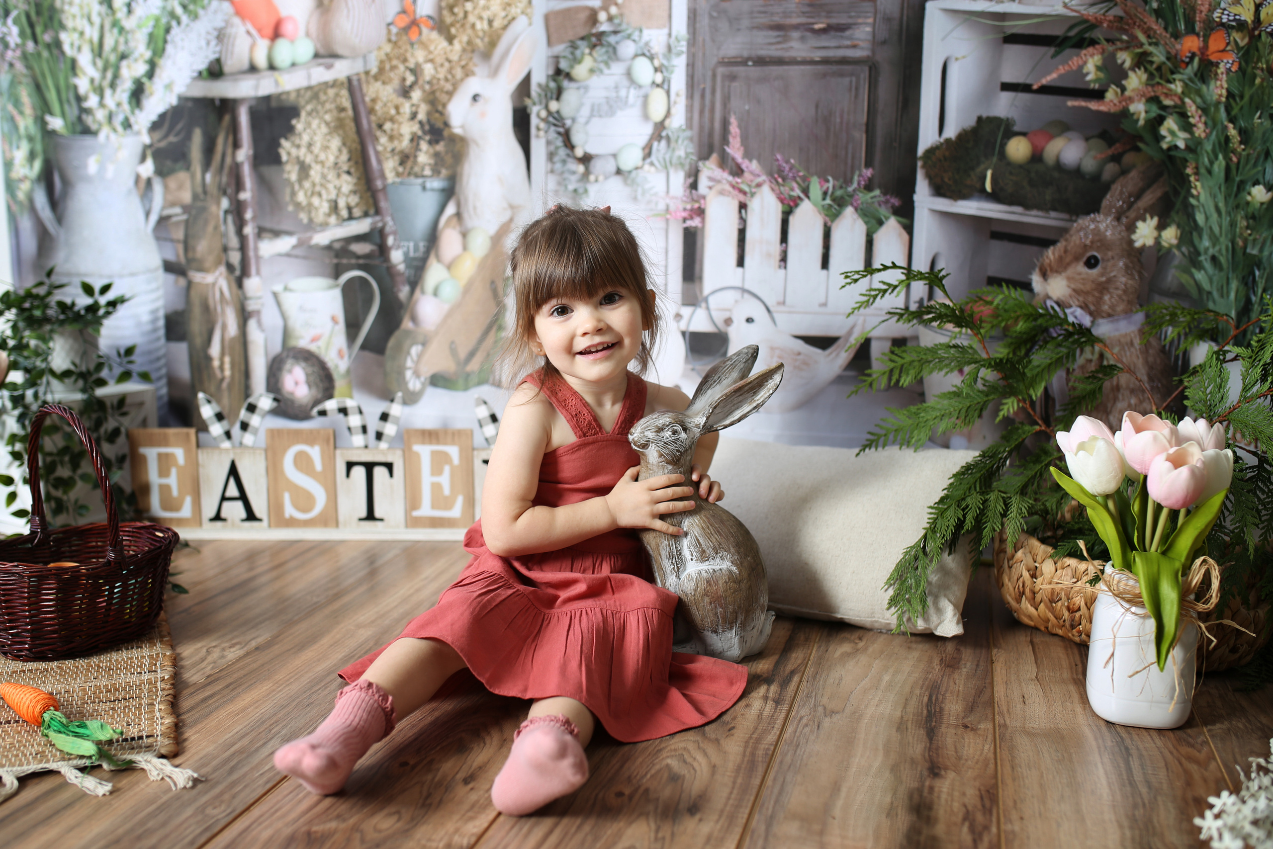 Easter photoshoot. YuAnna studio. Family & Kids Photographer in Seattle area, located in