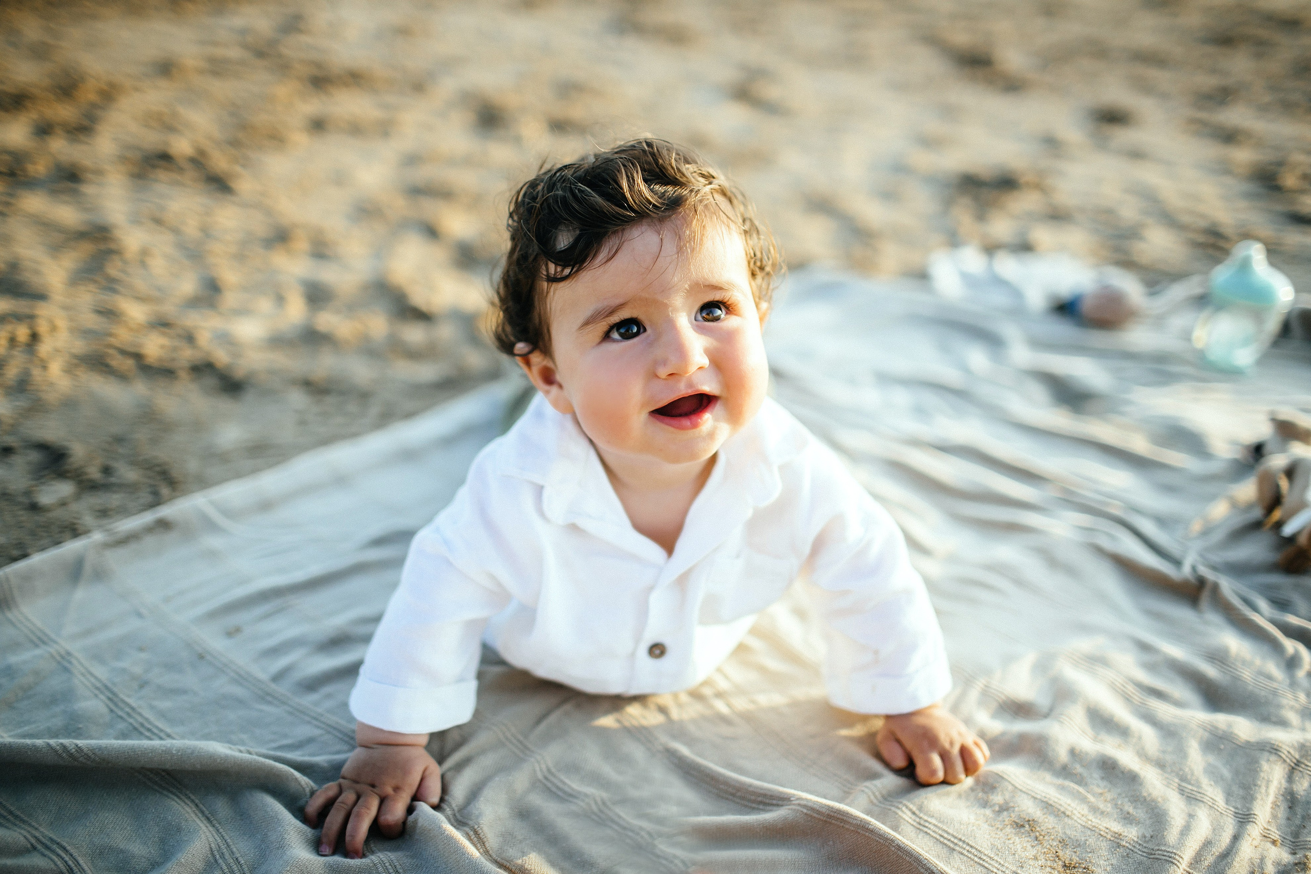 Studentim beach / Eithan 9 month. Family photographer in Israel