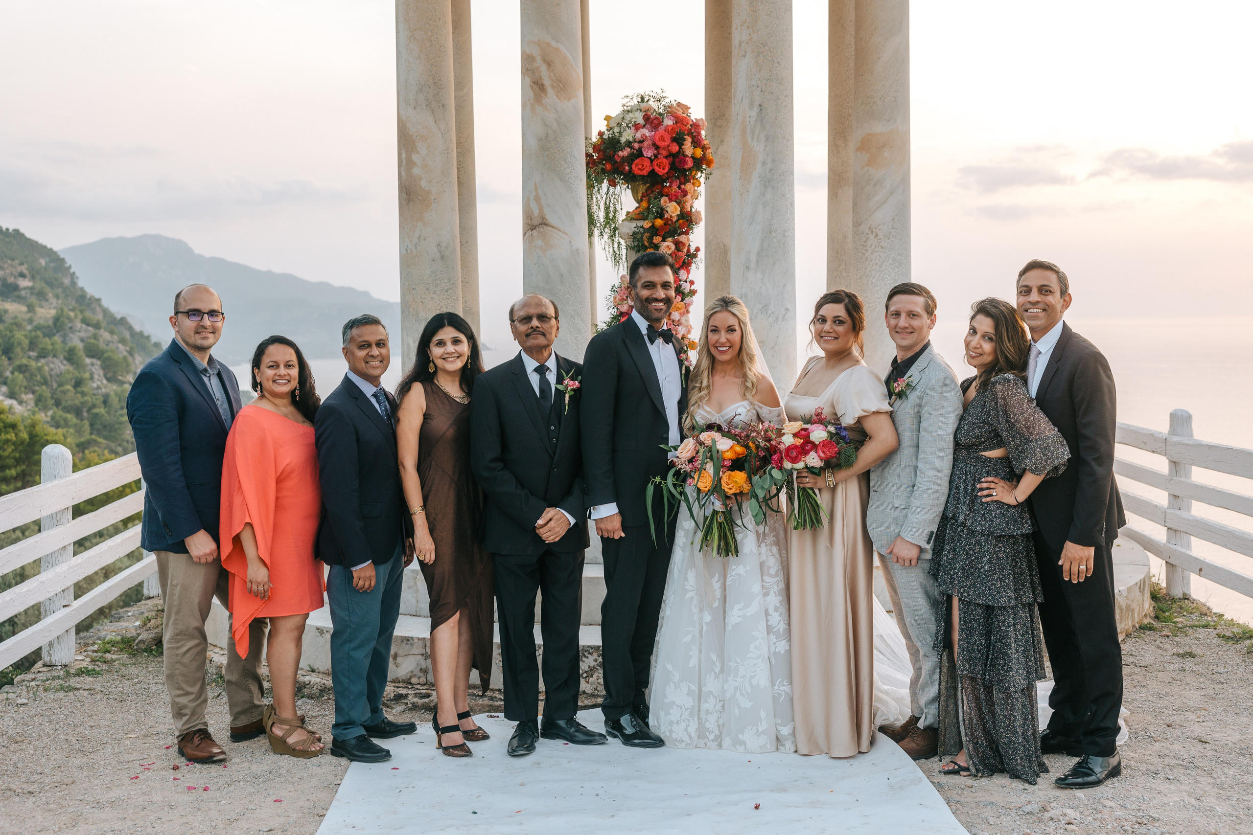 Mallorca venue Son Marroig for this LA Wedding Ceremony. Wedding Celebrant in Mallorca Iban Collin